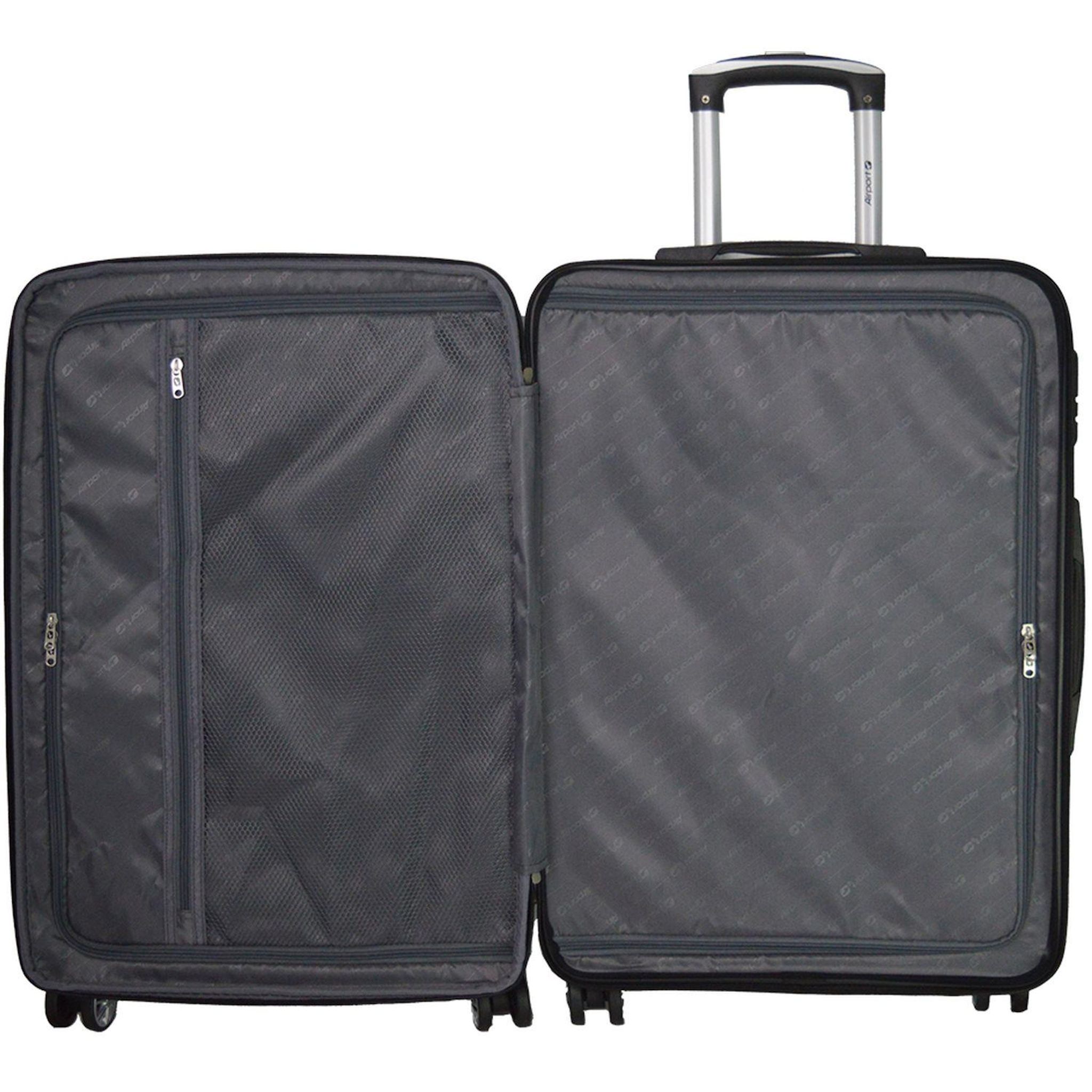 Voir la diapositive 7 : AIRPORT Valise ABS Shiny Folded 75 cm 8 roues Extensible - Bleu