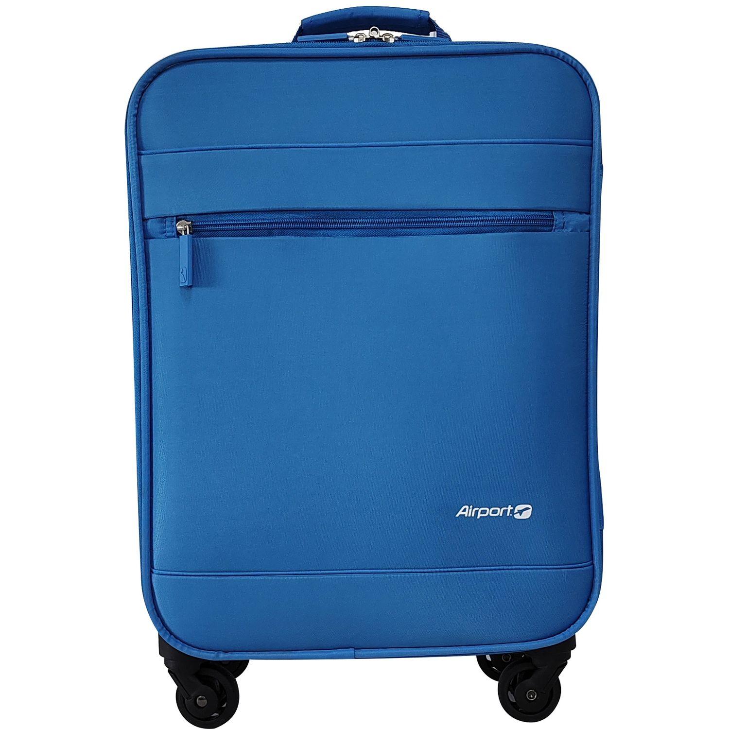 AIRPORT Valise souple Easy Fly 70 cm 4 roues - Bleu