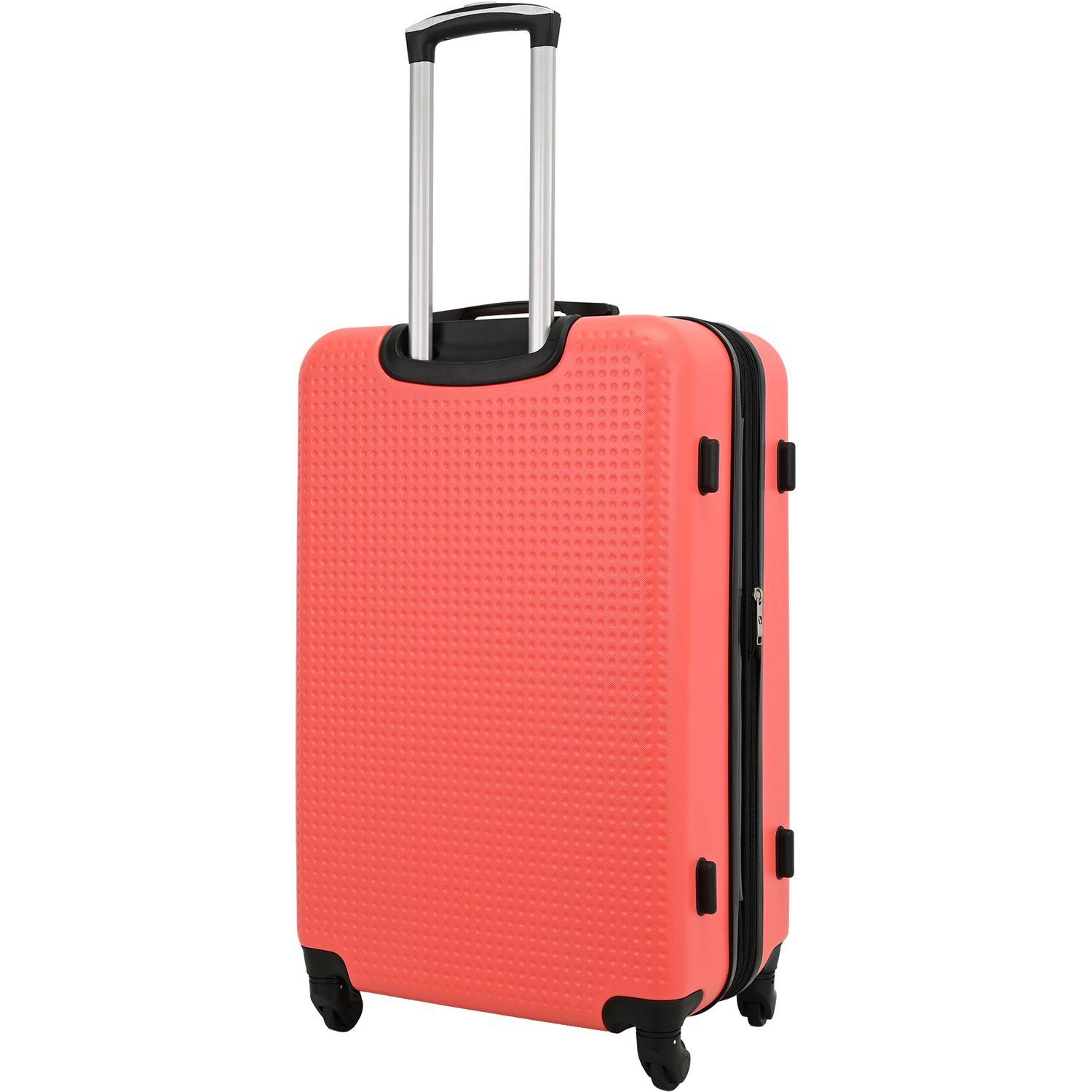 Voir la diapositive 3 : AIRPORT Valise ABS DOTS 55 cm 4 roues - Rouge