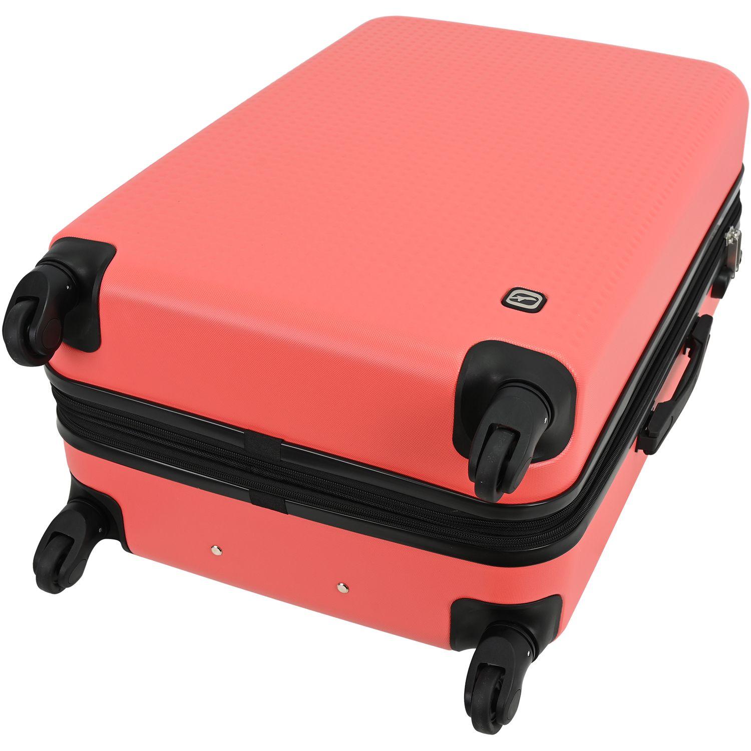Voir la diapositive 5 : AIRPORT Valise ABS DOTS 55 cm 4 roues - Rouge