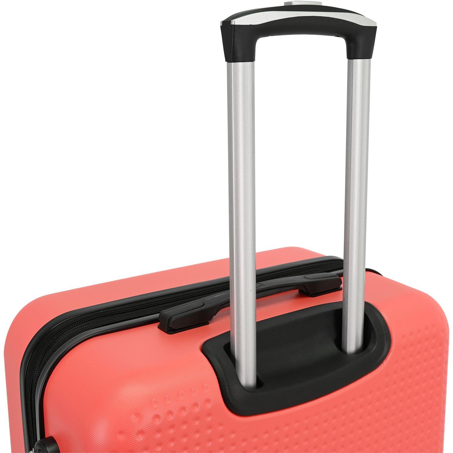 Voir la diapositive 7 : AIRPORT Valise ABS DOTS 55 cm 4 roues - Rouge