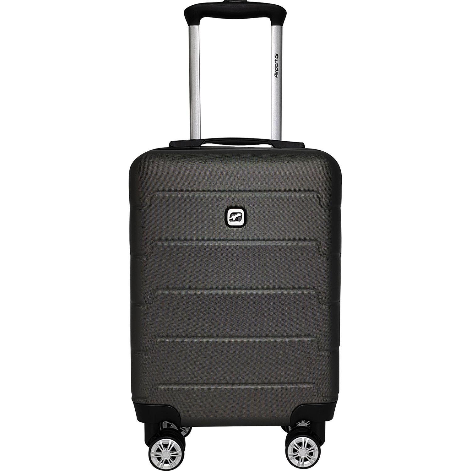 Voir la diapositive 2 : AIRPORT Valise ABS Square 50cm 8 roues - Gris métal