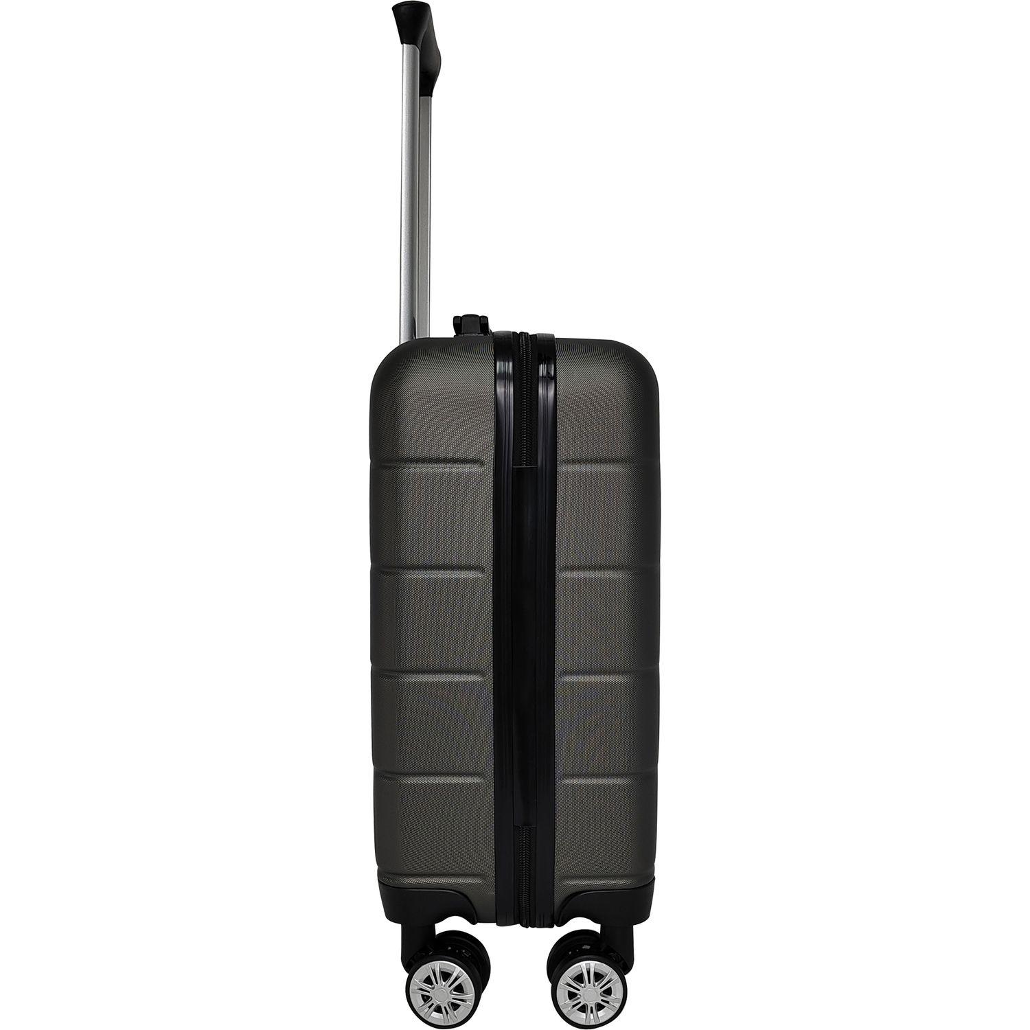 Voir la diapositive 3 : AIRPORT Valise ABS Square 50cm 8 roues - Gris métal