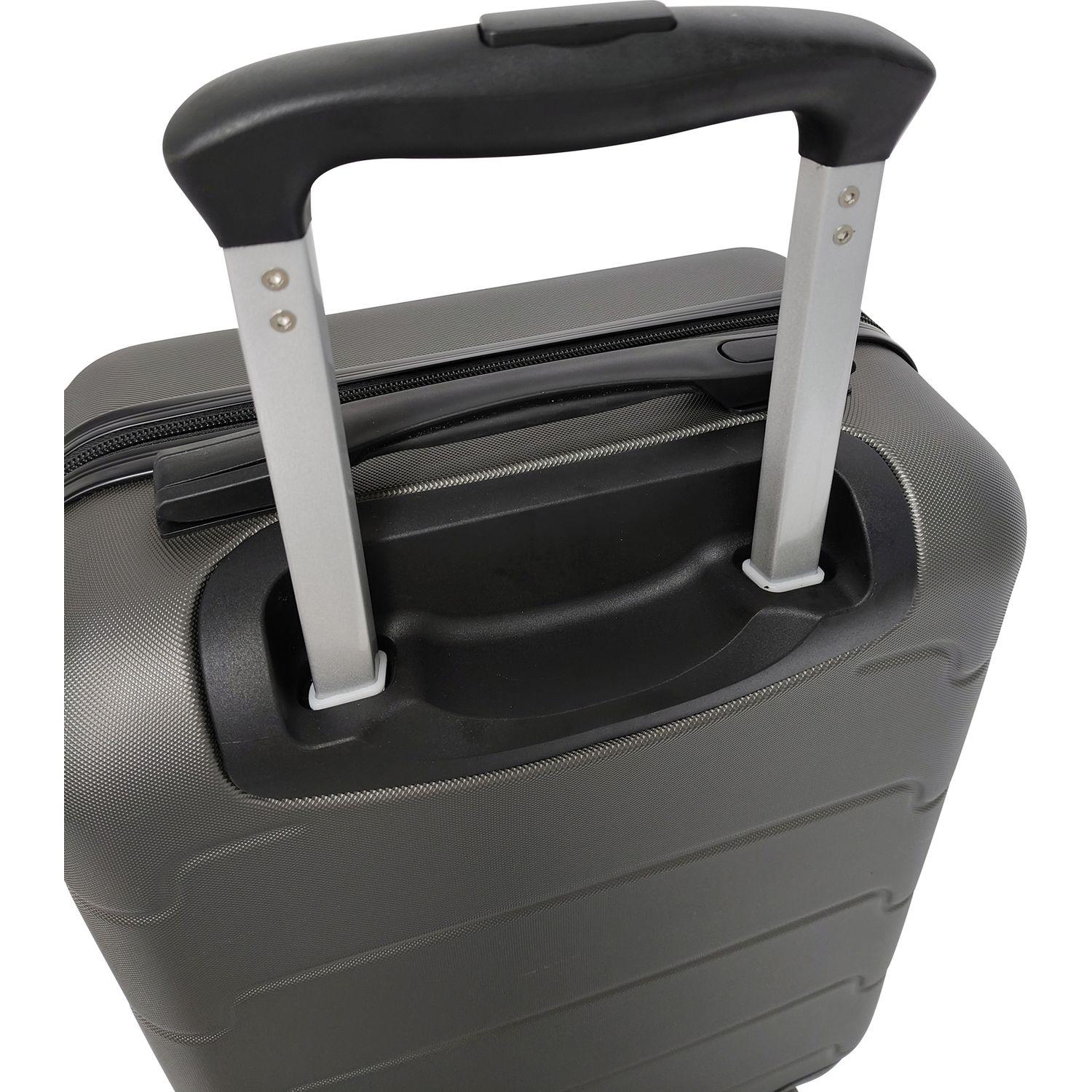 Voir la diapositive 5 : AIRPORT Valise ABS Square 50cm 8 roues - Gris métal
