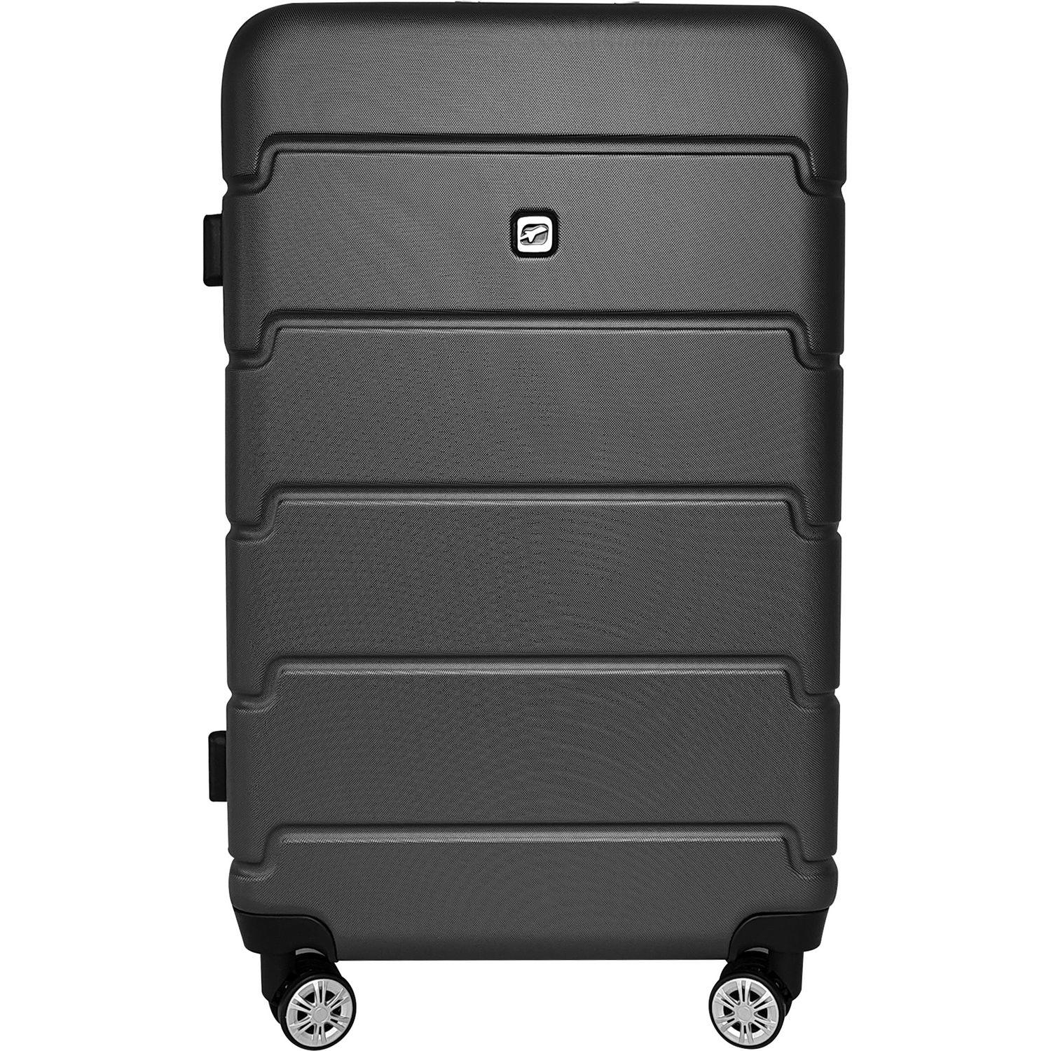 AIRPORT Valise ABS Square 75cm 8 roues Extensible - Gris métal