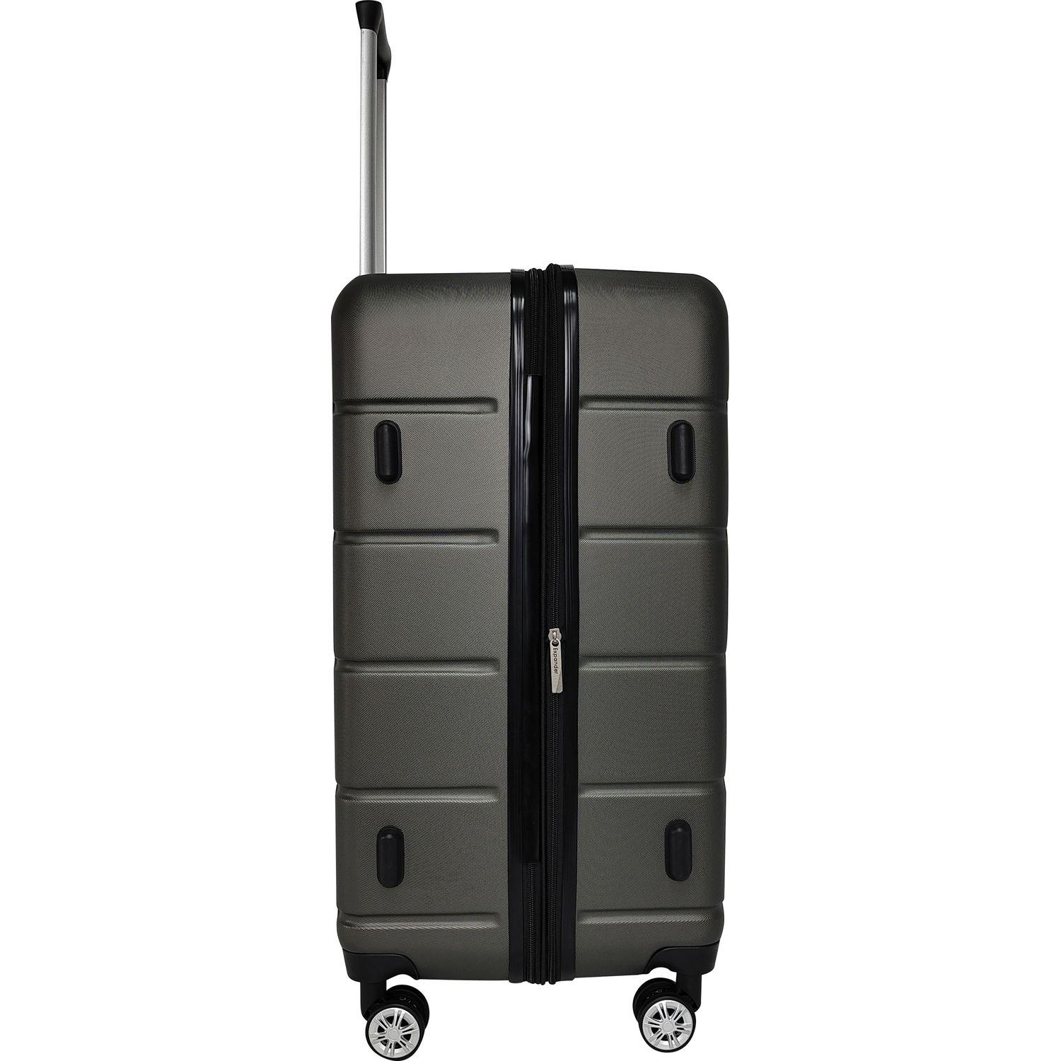 Voir la diapositive 3 : AIRPORT Valise ABS Square 75cm 8 roues Extensible - Gris métal