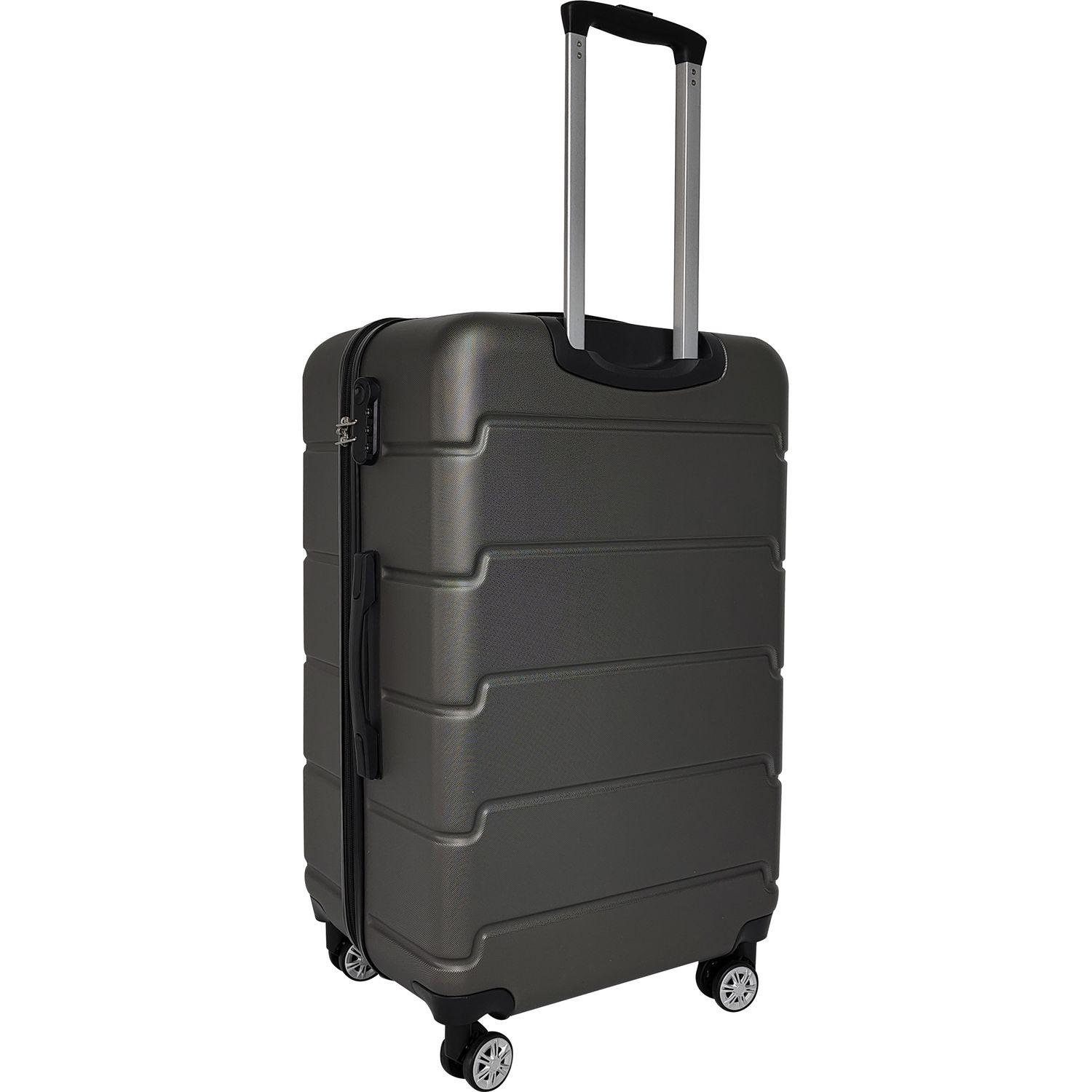Voir la diapositive 4 : AIRPORT Valise ABS Square 75cm 8 roues Extensible - Gris métal