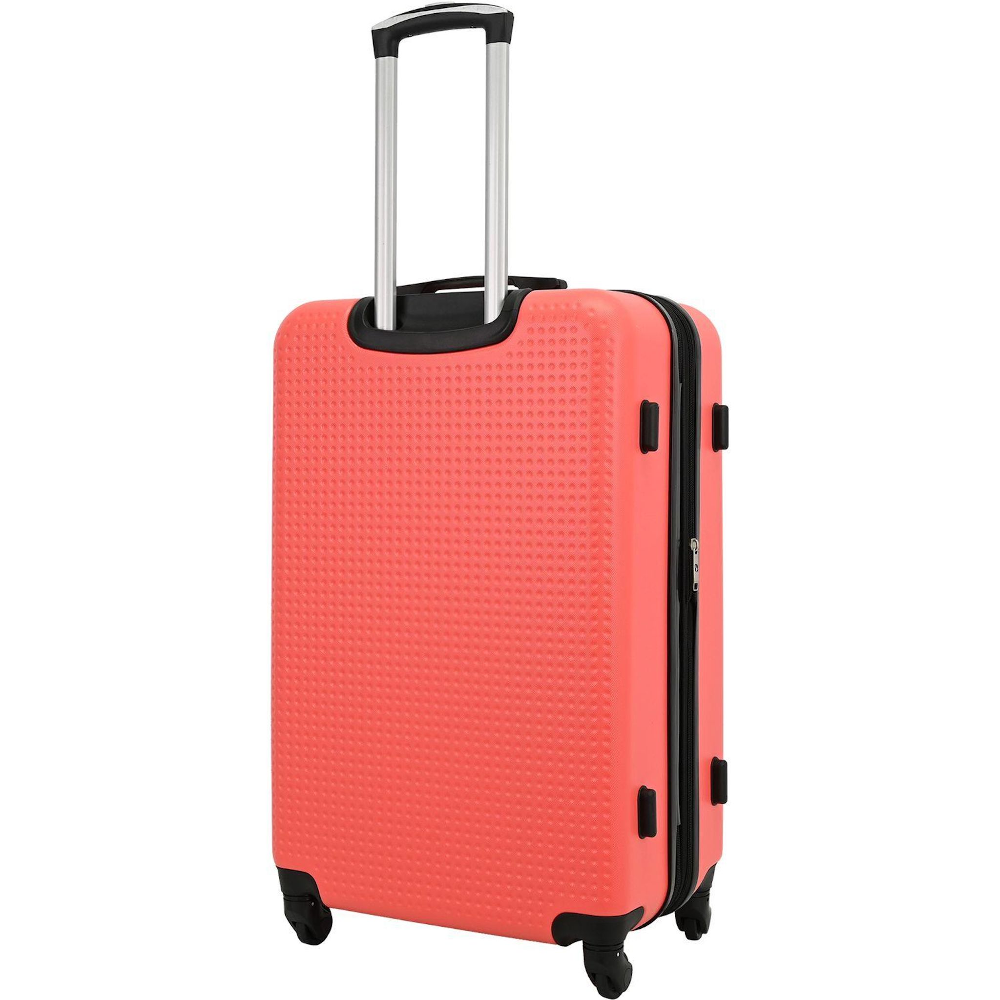 Voir la diapositive 3 : AIRPORT Valise ABS DOTS 75 cm 4 roues - Rouge