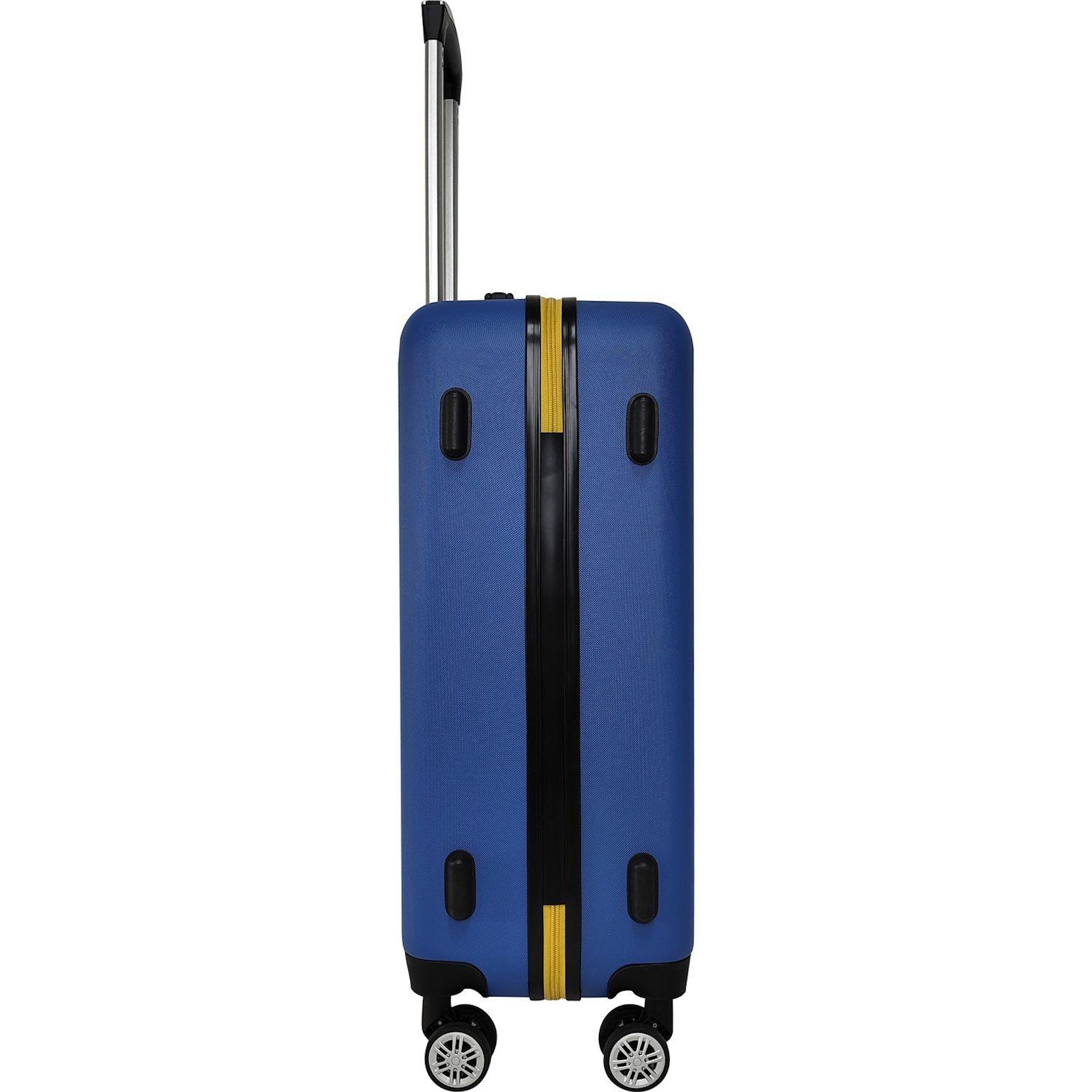 Voir la diapositive 3 : AIRPORT Valise ABS LINEAR 55 cm 8 roues - Bleu