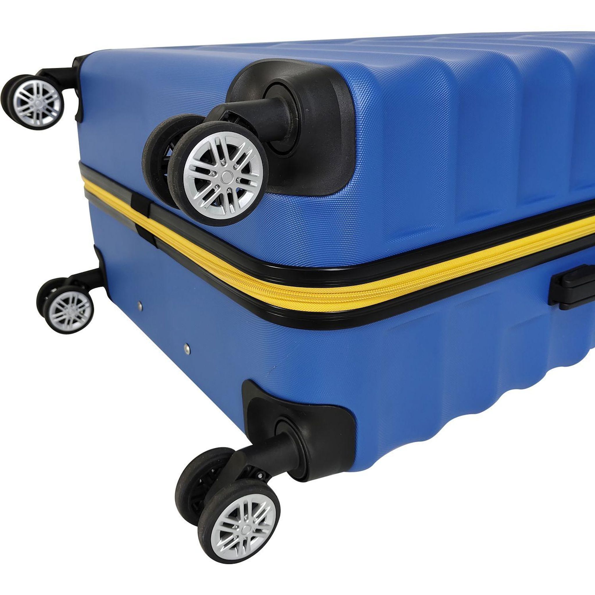 Voir la diapositive 6 : AIRPORT Valise ABS LINEAR 55 cm 8 roues - Bleu
