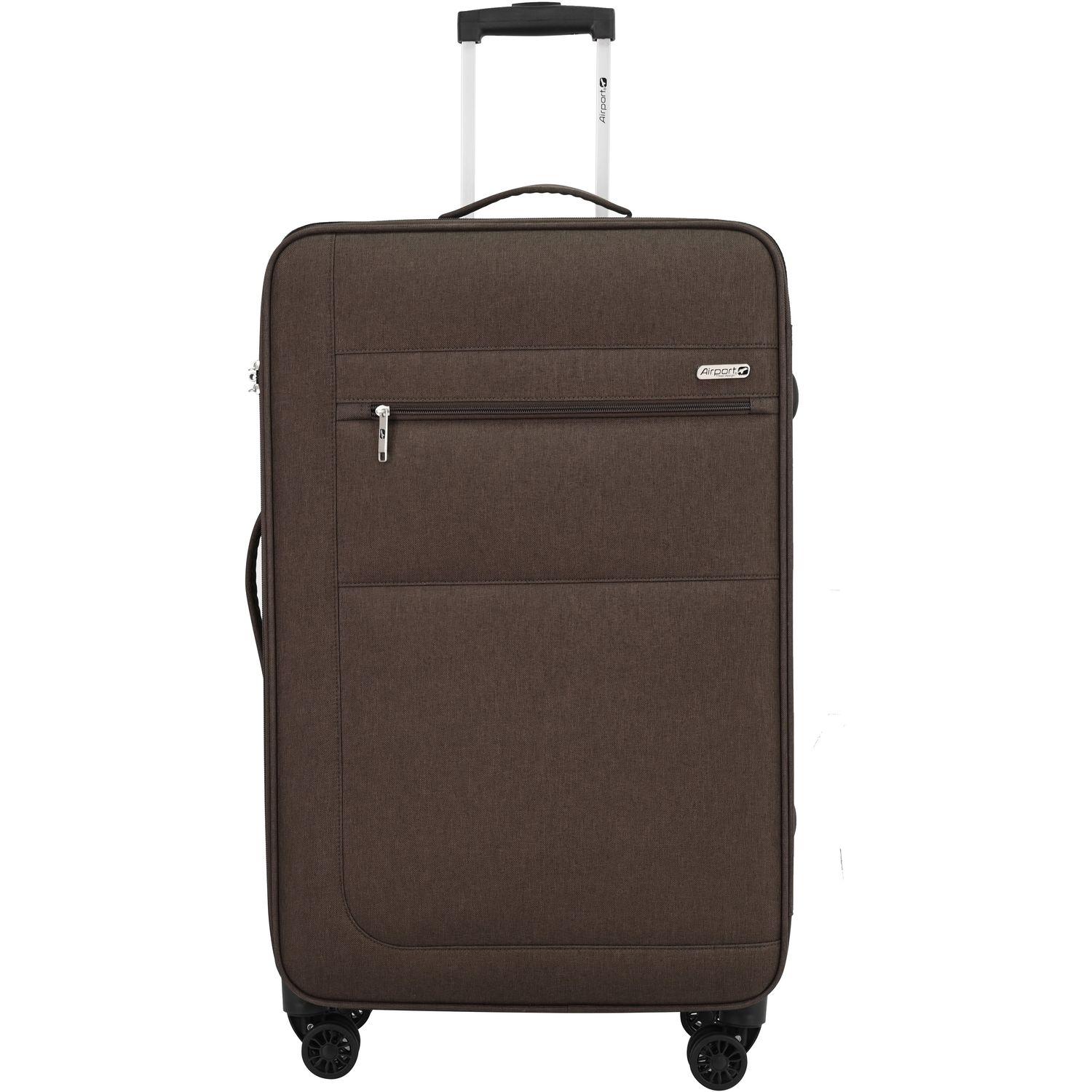 AIRPORT Valise souple Highway 65cm 8 roues - Marron
