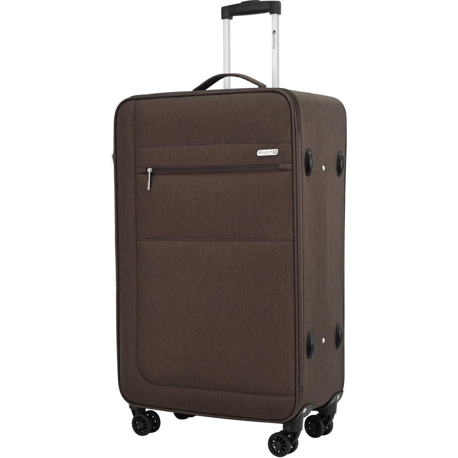 Voir la diapositive 2 : AIRPORT Valise souple Highway 65cm 8 roues - Marron