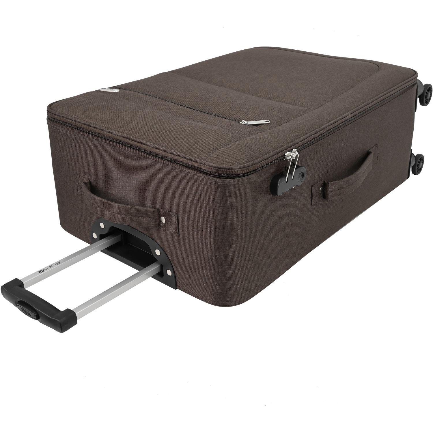Voir la diapositive 4 : AIRPORT Valise souple Highway 65cm 8 roues - Marron