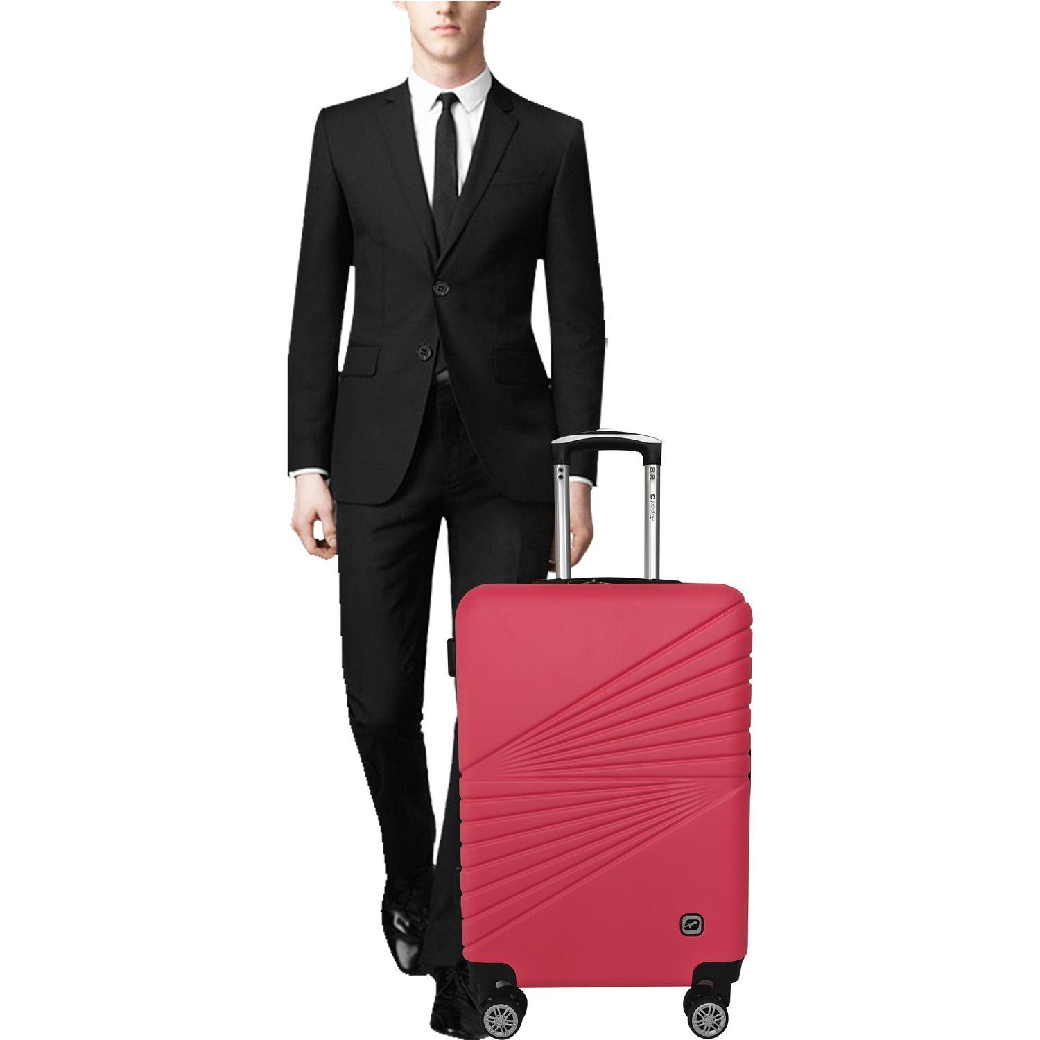 Voir la diapositive 9 : AIRPORT Valise ABS Spotlight 50 cm 8 roues - Rose