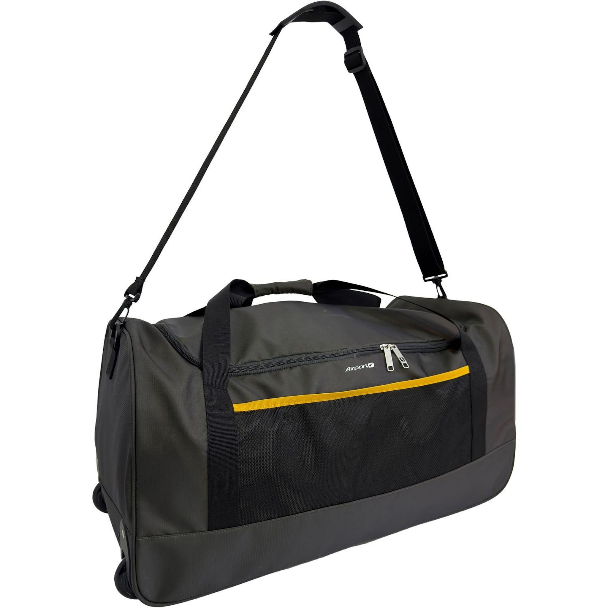 Voir la diapositive 2 : AIRPORT Sac de voyage à roulettes - Gris foncé