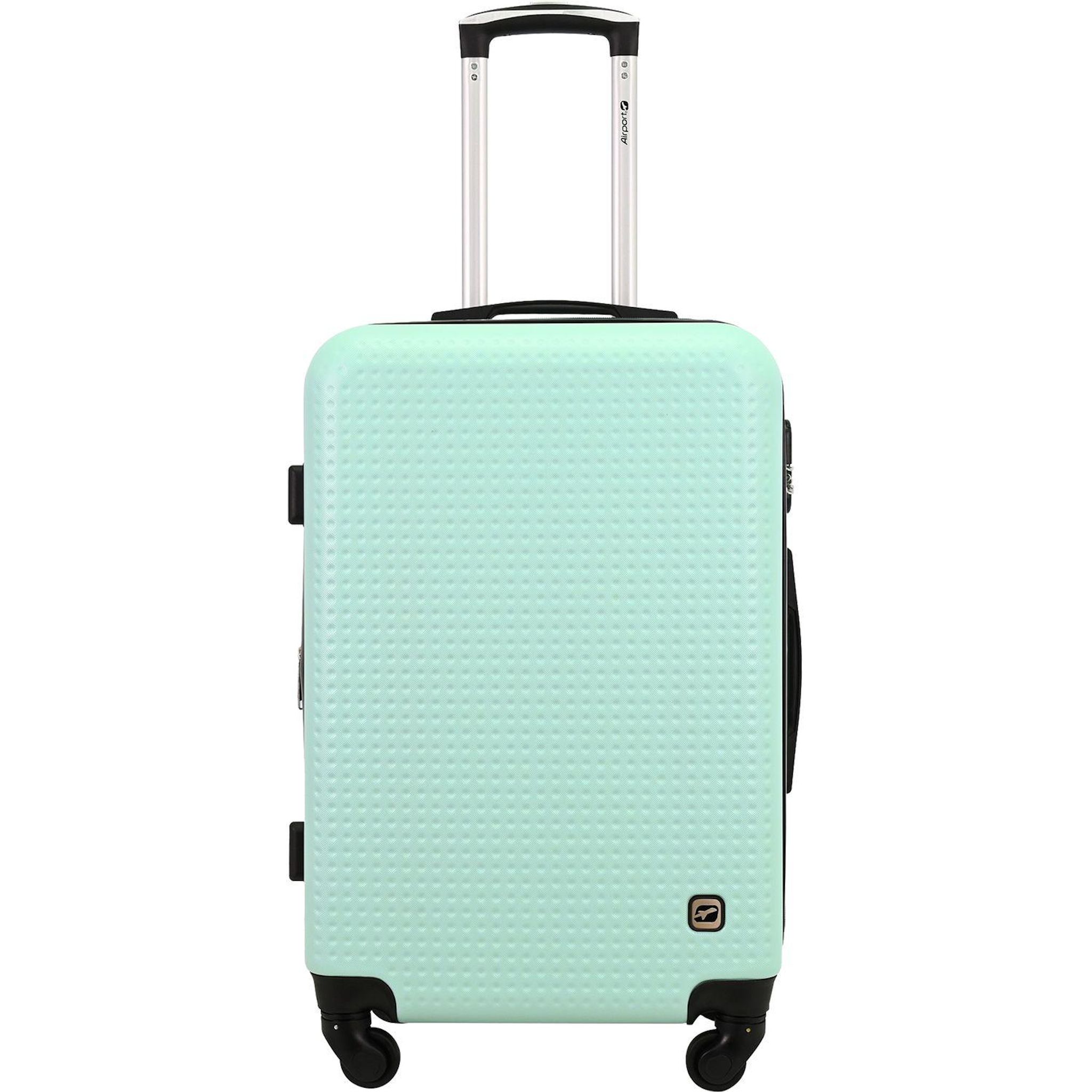 AIRPORT Valise ABS DOTS 65 cm 4 roues - Vert menthe