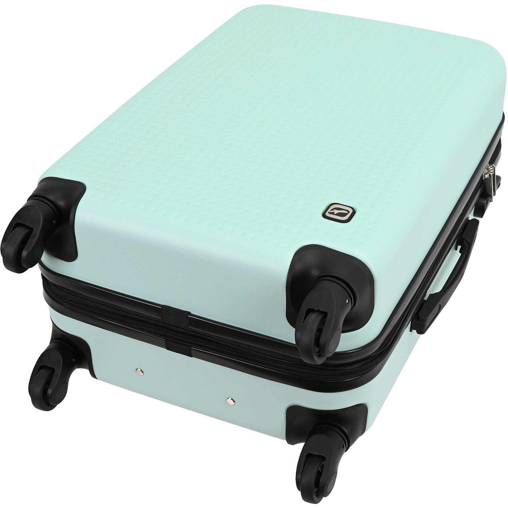 Voir la diapositive 5 : AIRPORT Valise ABS DOTS 75 cm 4 roues - Vert menthe