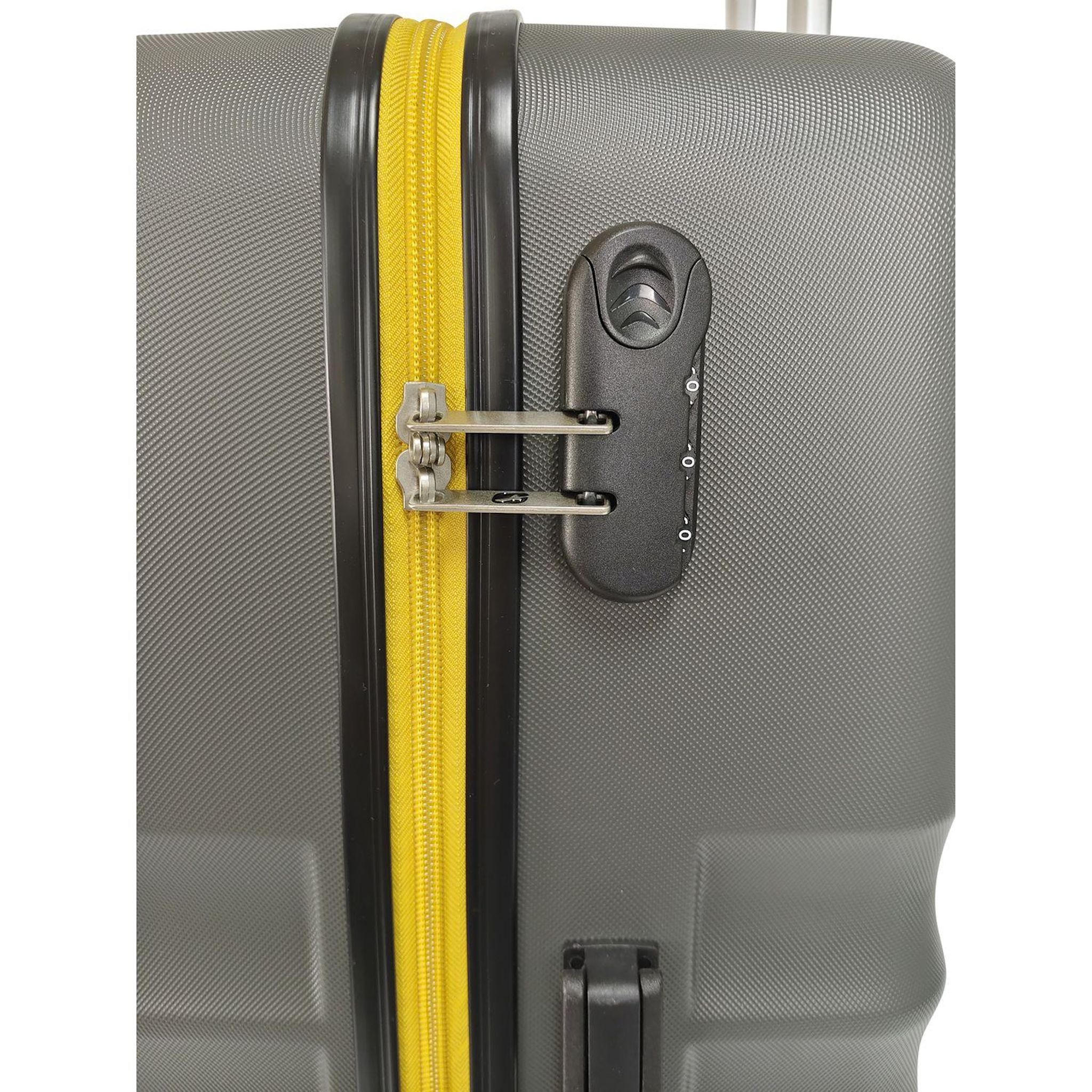 Voir la diapositive 8 : AIRPORT Valise ABS LINEAR 55 cm 8 roues - Gris foncé