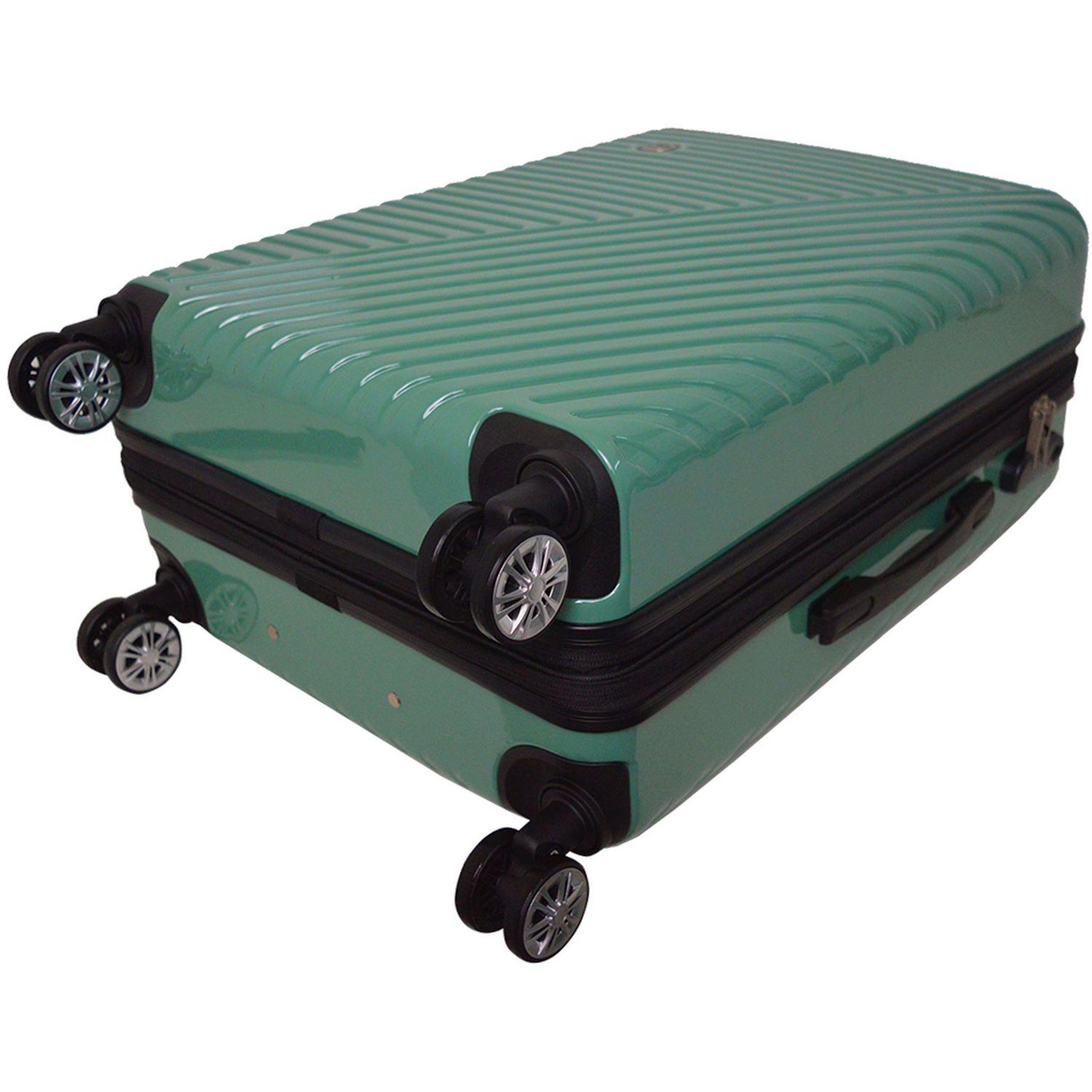 Voir la diapositive 6 : AIRPORT Valise ABS Shiny Folded 75 cm 8 roues Extensible - Vert