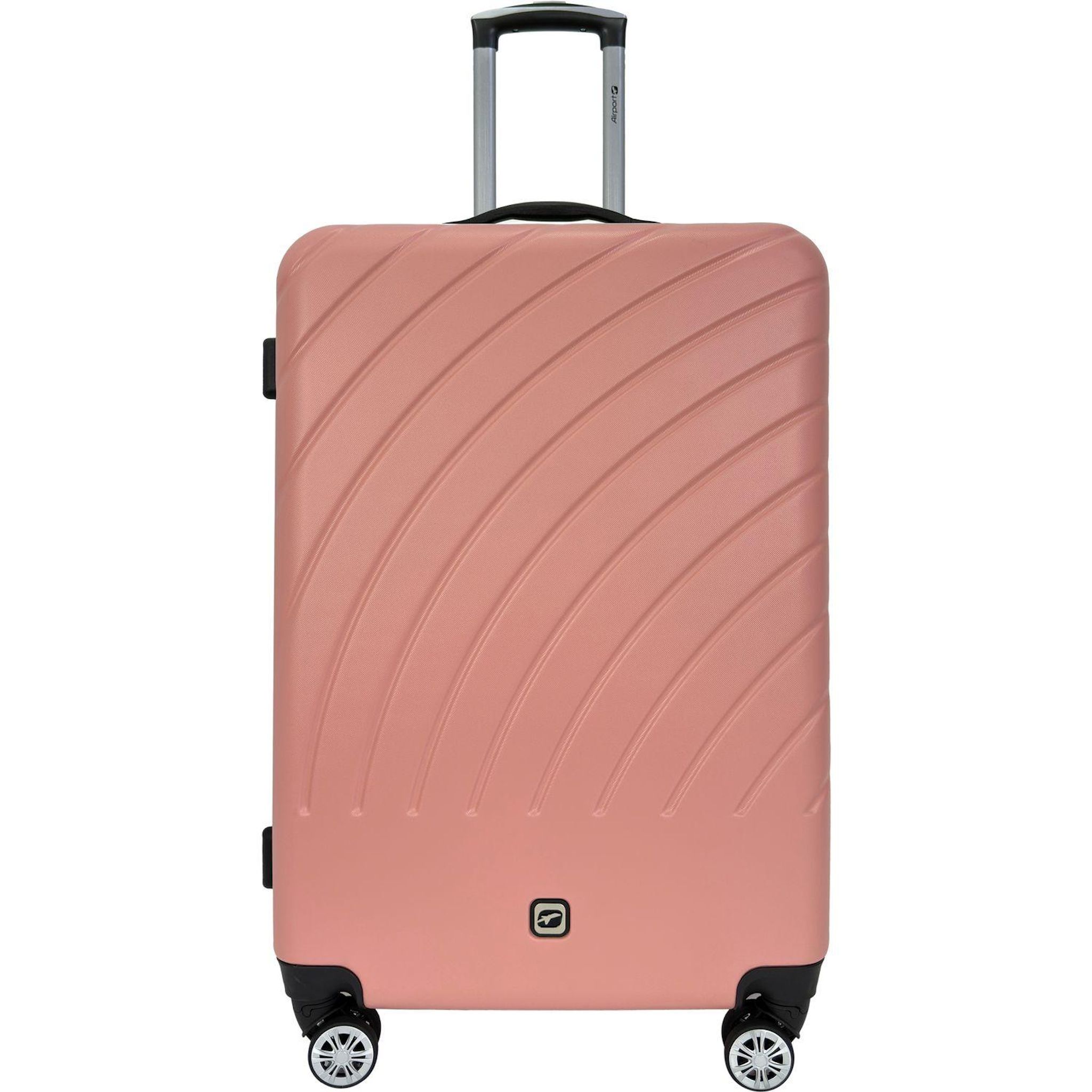 AIRPORT Valise ABS Rainbow 8 roues 50cm - Rose