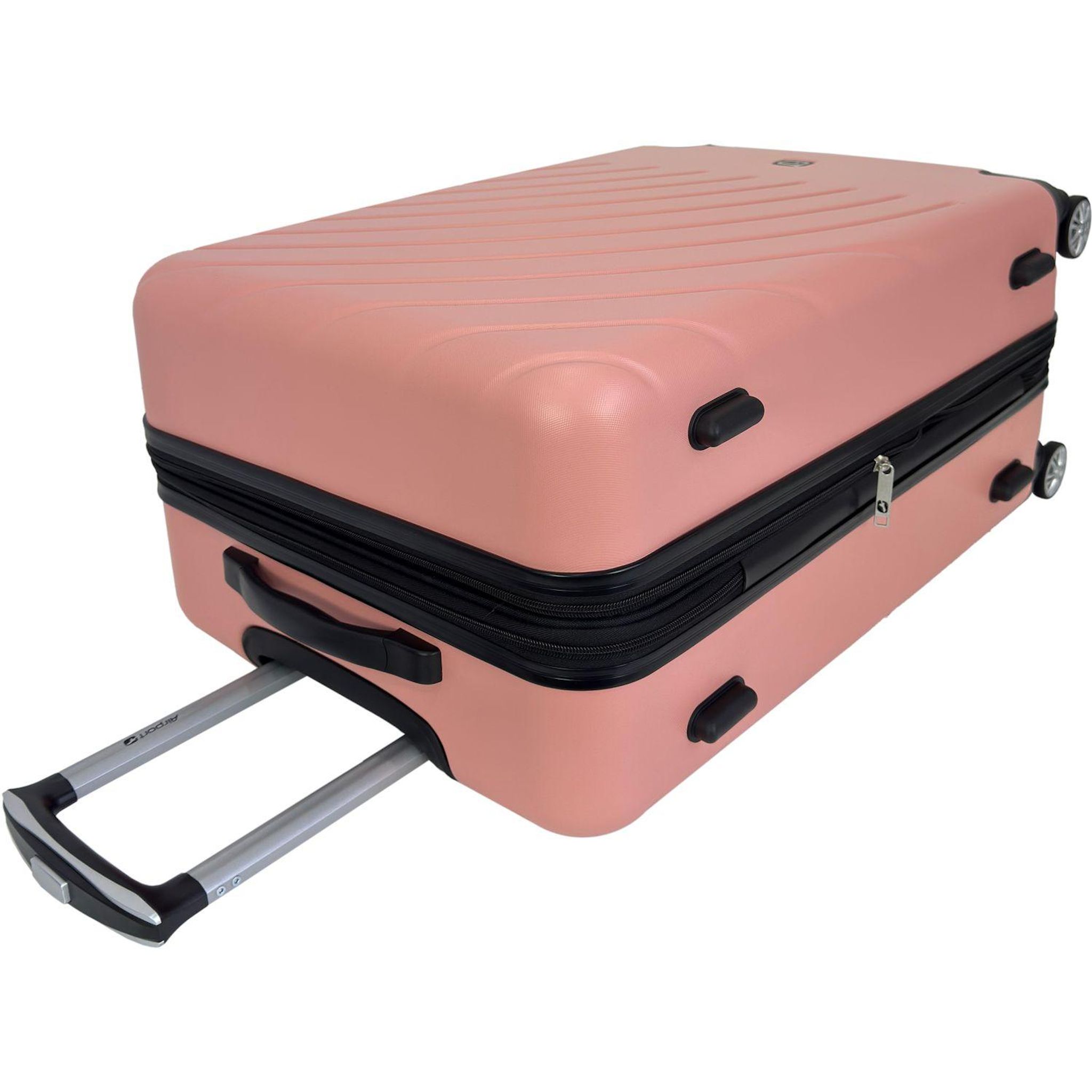 Voir la diapositive 4 : AIRPORT Valise ABS Rainbow 8 roues 50cm - Rose