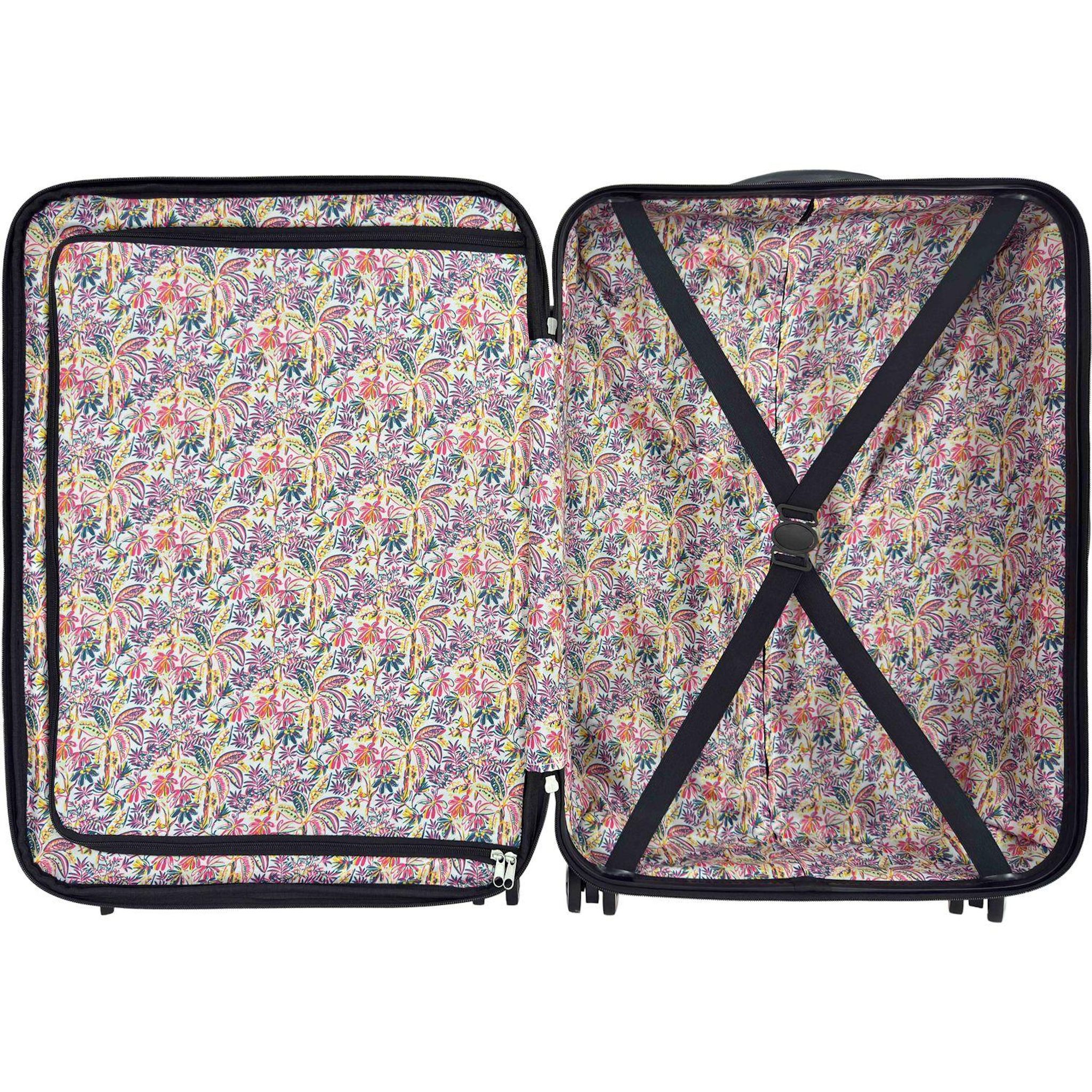Voir la diapositive 6 : AIRPORT Valise ABS Rainbow 8 roues 50cm - Rose