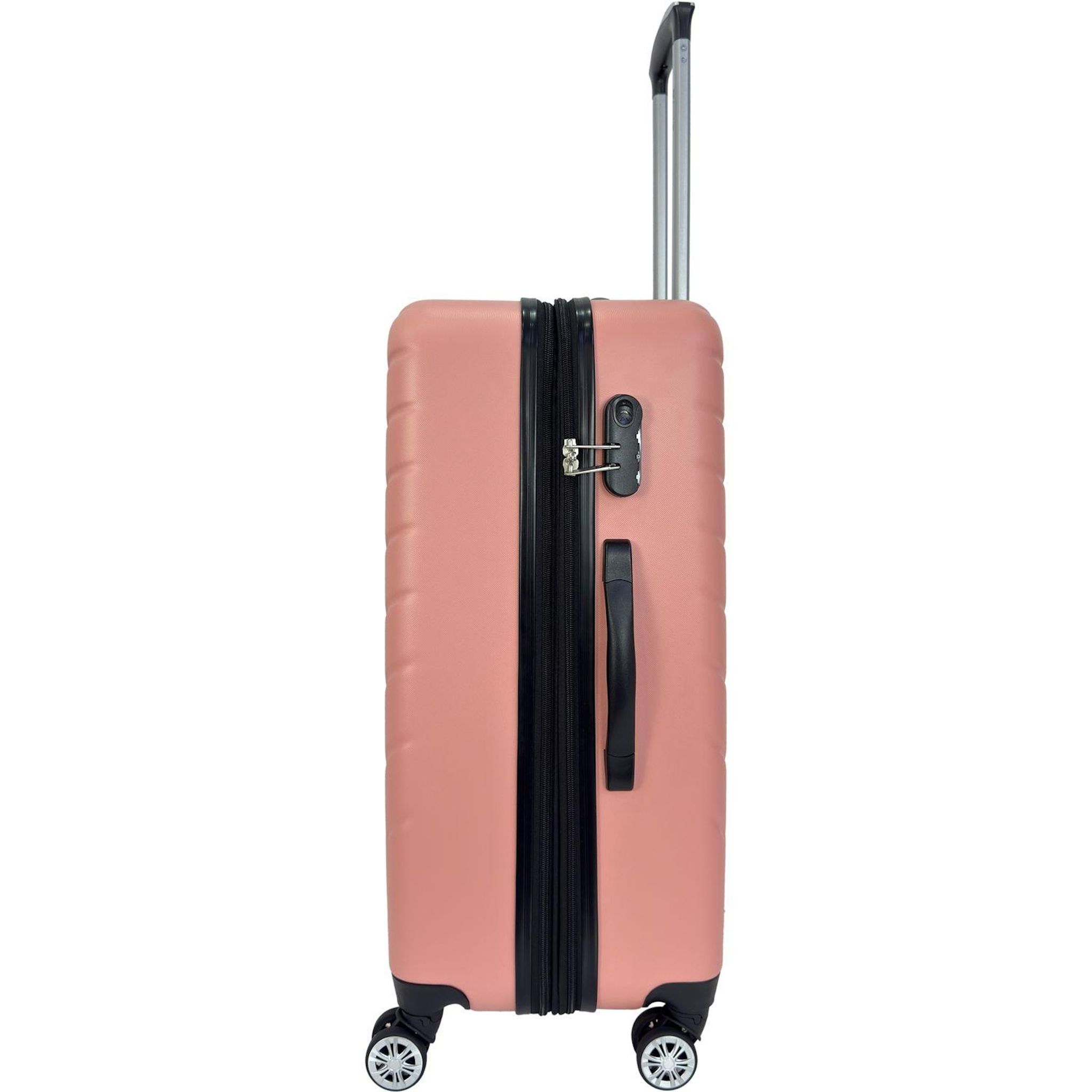 Voir la diapositive 10 : AIRPORT Valise ABS Rainbow 8 roues 50cm - Rose