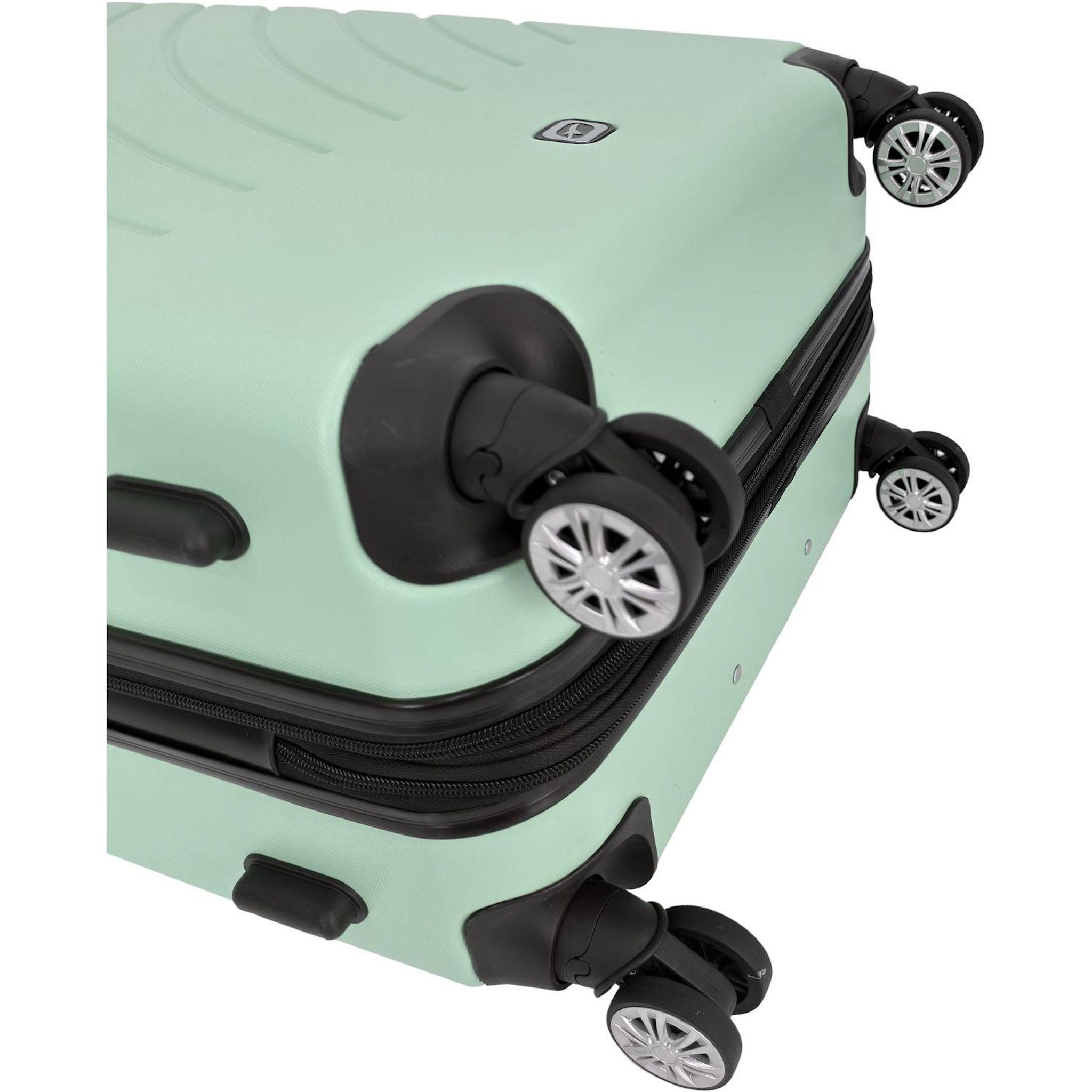 Voir la diapositive 13 : AIRPORT Valise ABS Rainbow 8 roues 50cm - Vert