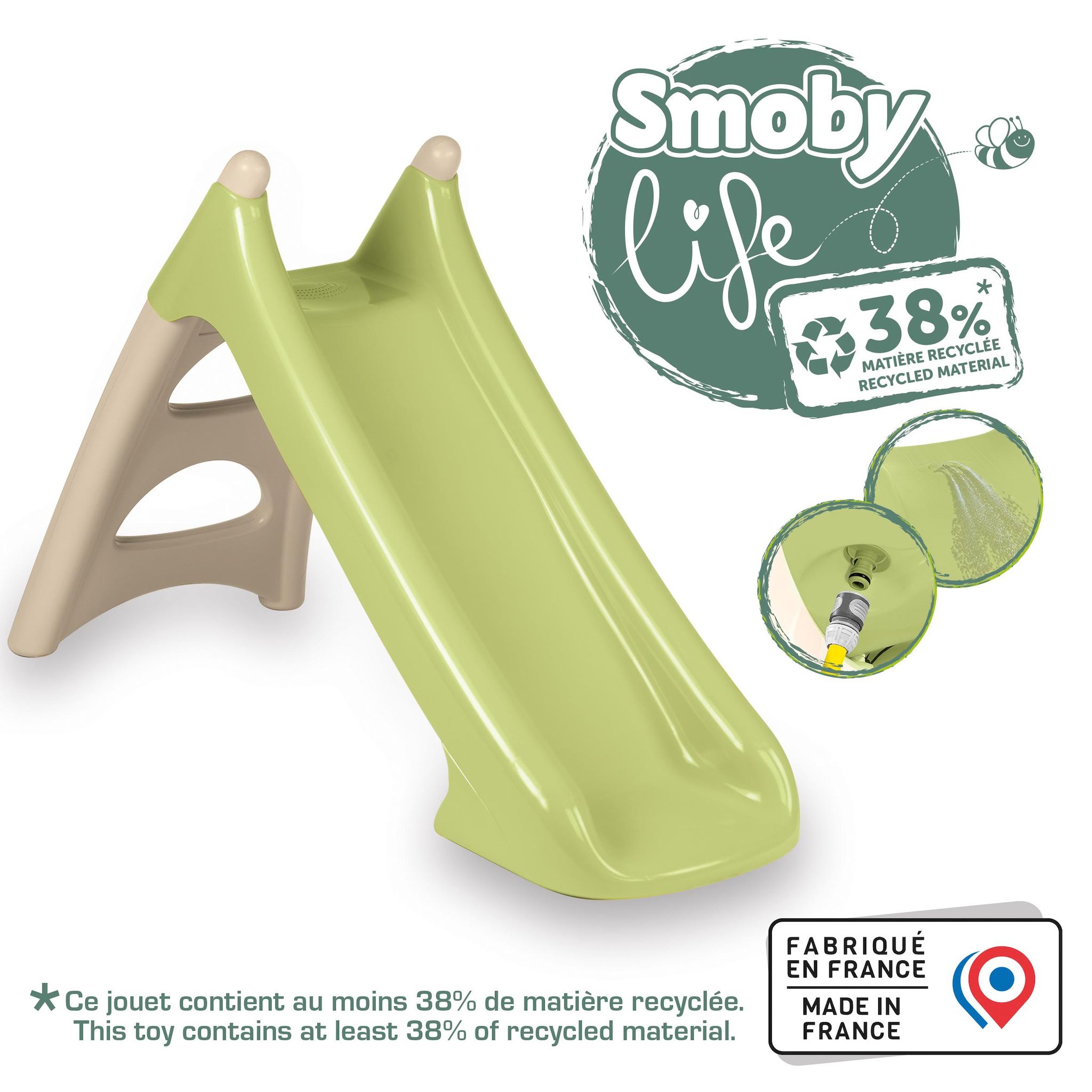 Voir la diapositive 2 : SMOBY Toboggan XS Life - Vert