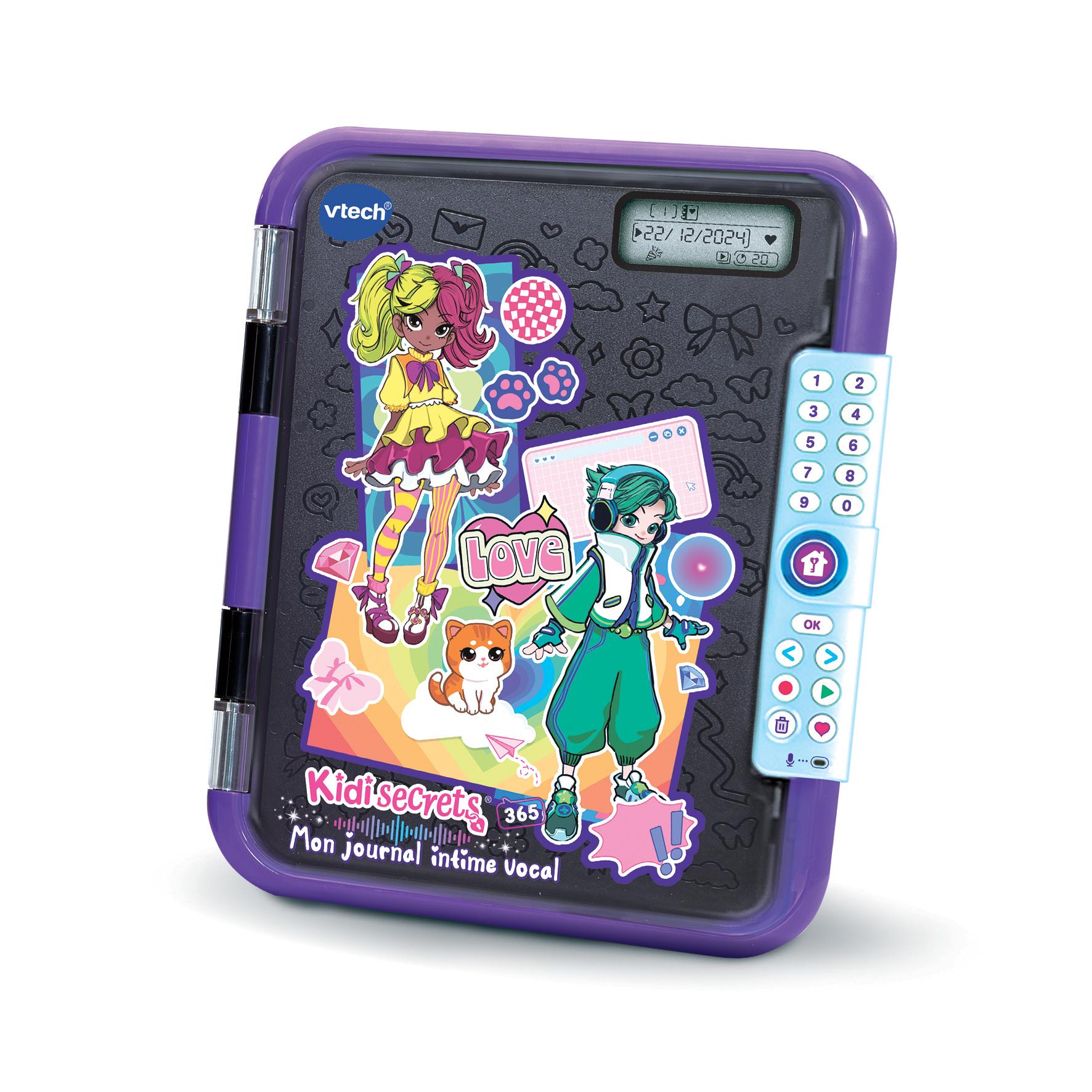Voir la diapositive 2 : VTECH Mon journal intime vocal noir - KidiSecrets