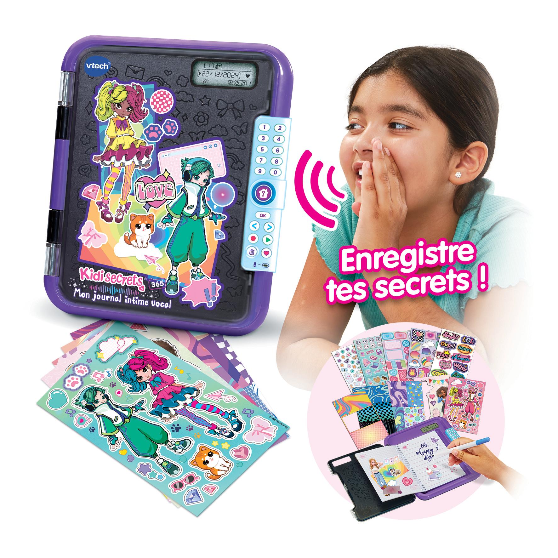 Voir la diapositive 3 : VTECH Mon journal intime vocal noir - KidiSecrets