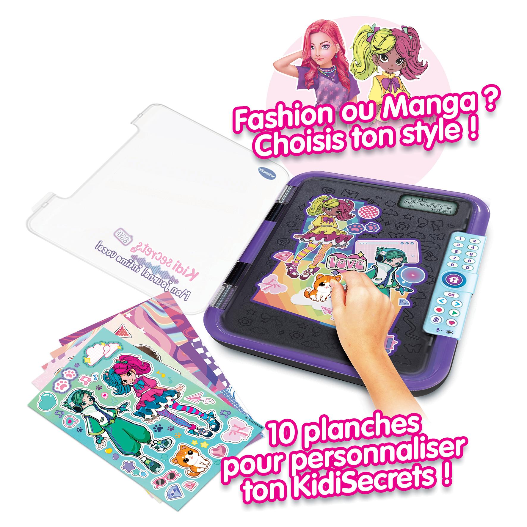 Voir la diapositive 4 : VTECH Mon journal intime vocal noir - KidiSecrets