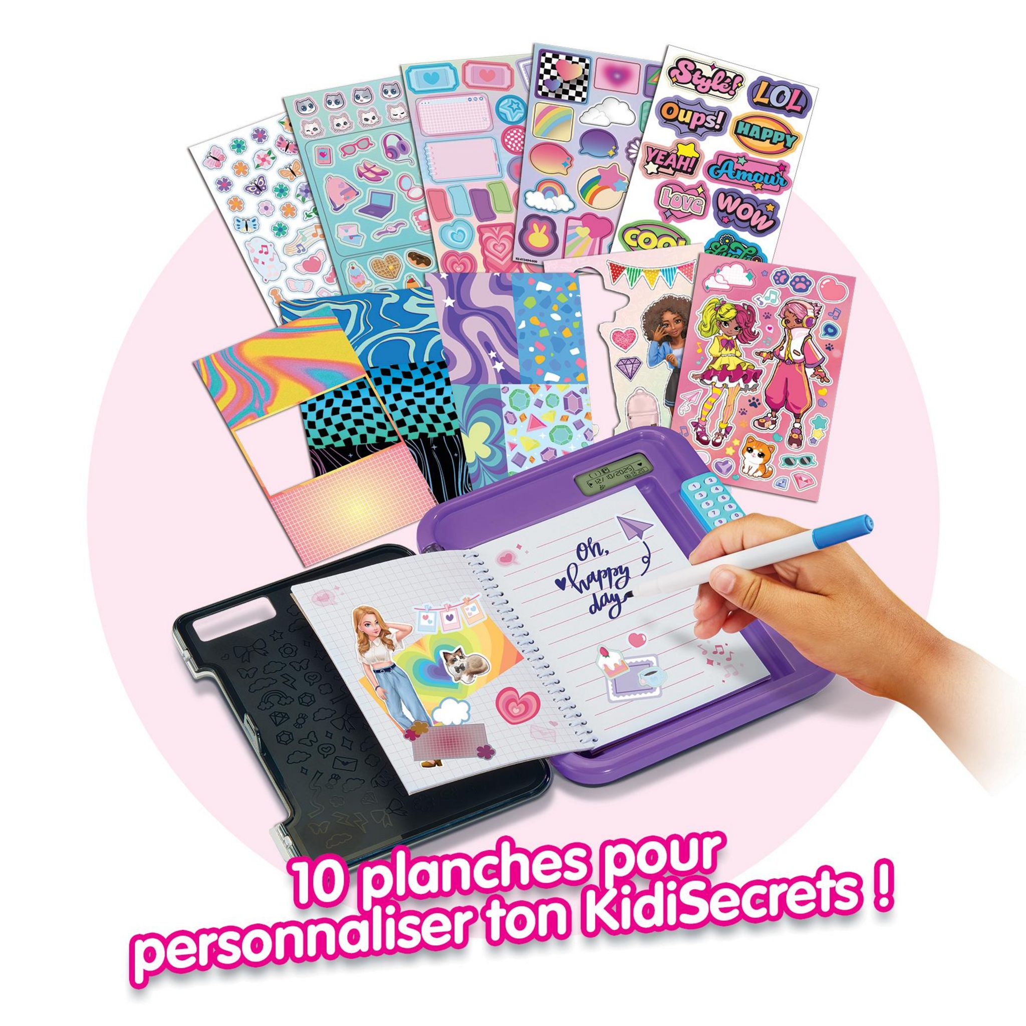 Voir la diapositive 5 : VTECH Mon journal intime vocal noir - KidiSecrets