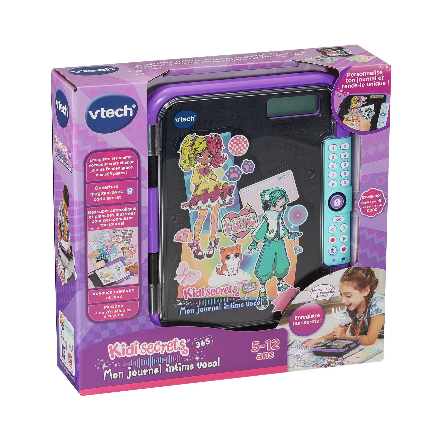 Voir la diapositive 7 : VTECH Mon journal intime vocal noir - KidiSecrets