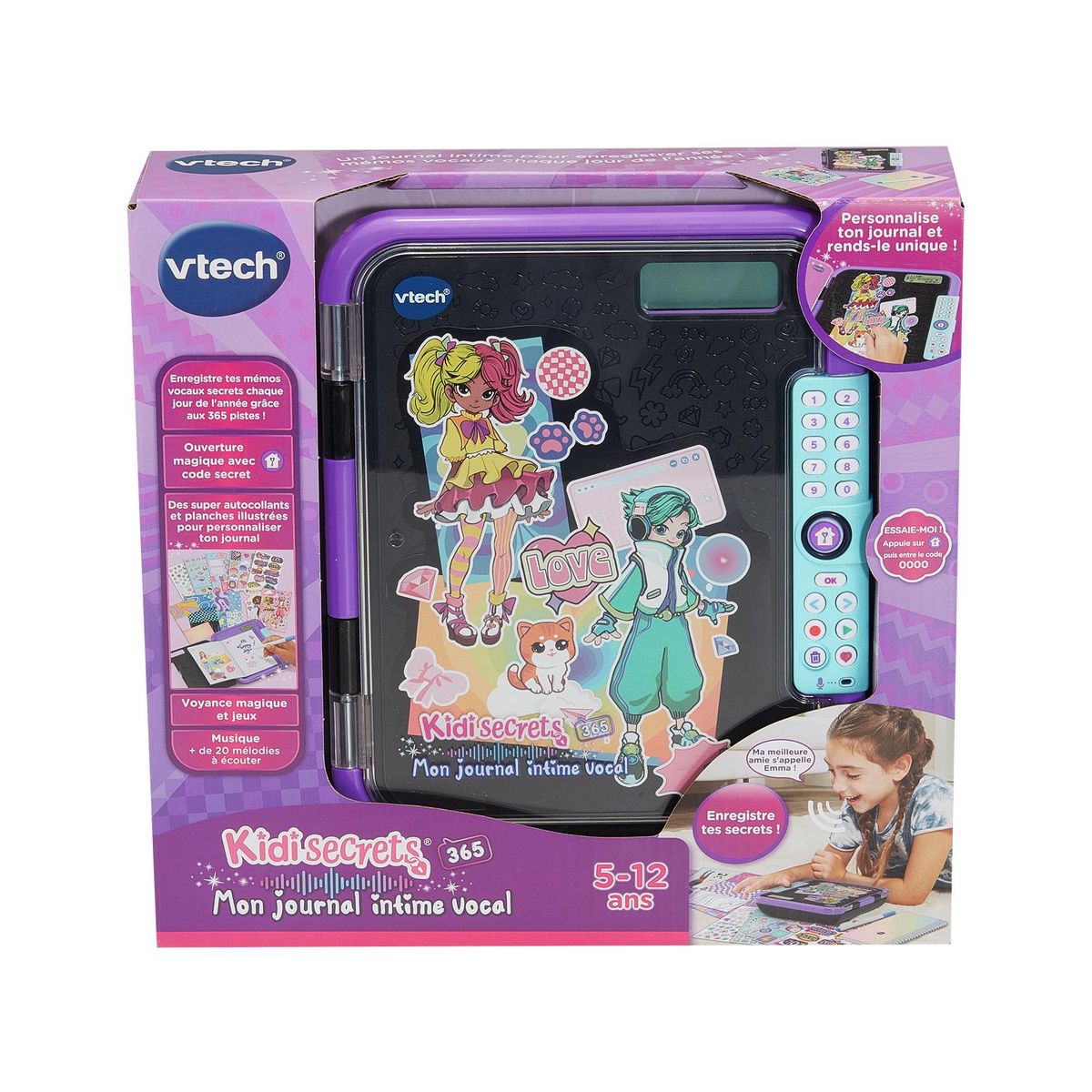 VTECH Mon journal intime vocal noir - KidiSecrets