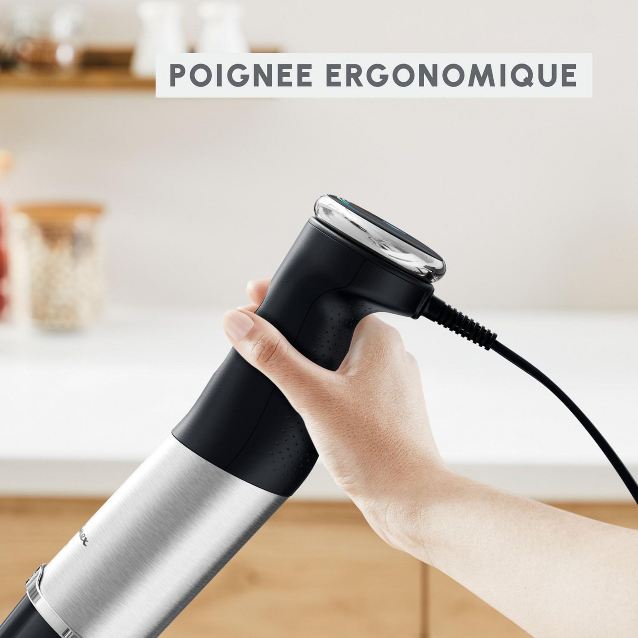Voir la diapositive 4 : MOULINEX Mixeur plongeant DD671810 - Noir