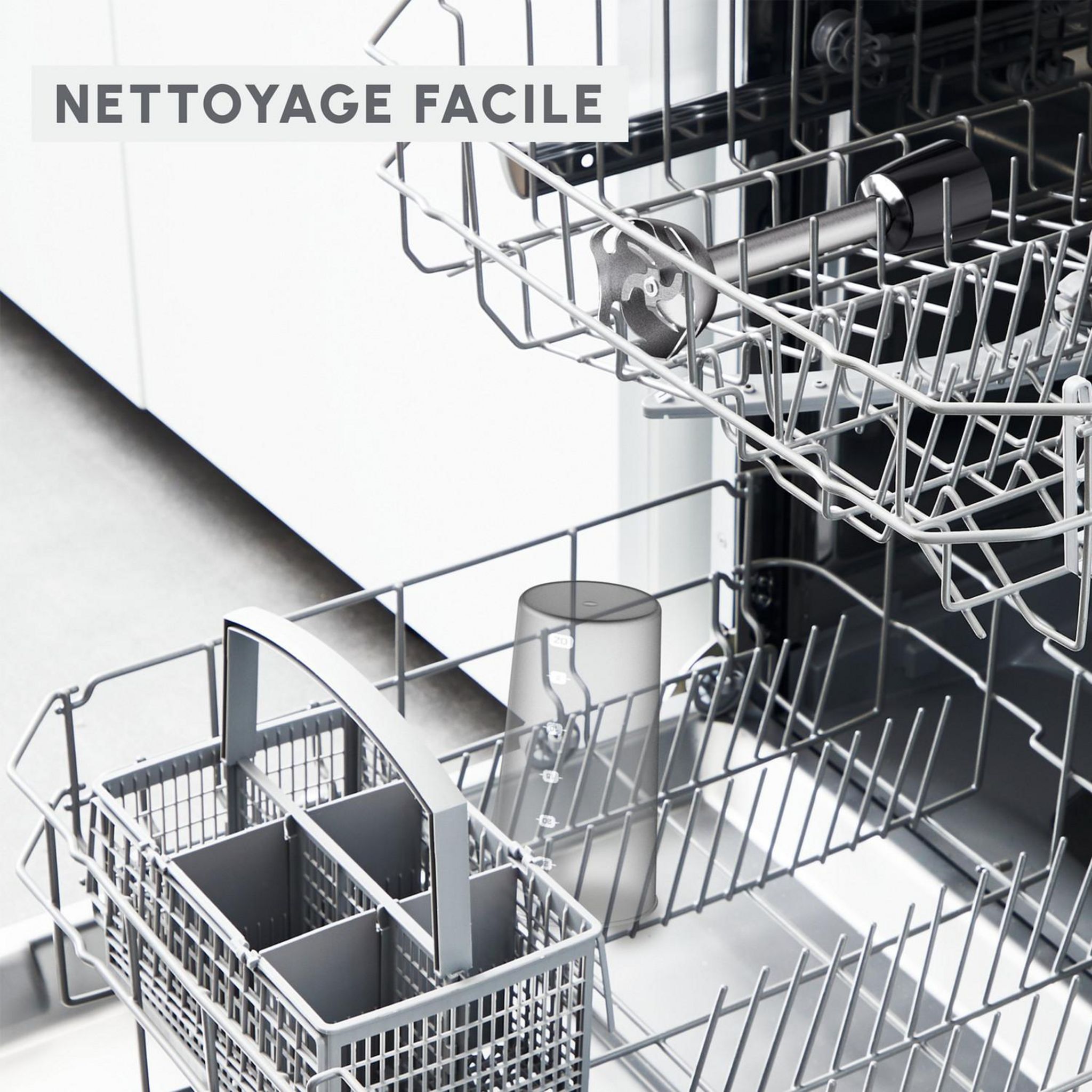 Voir la diapositive 6 : MOULINEX Mixeur plongeant DD671810 - Noir