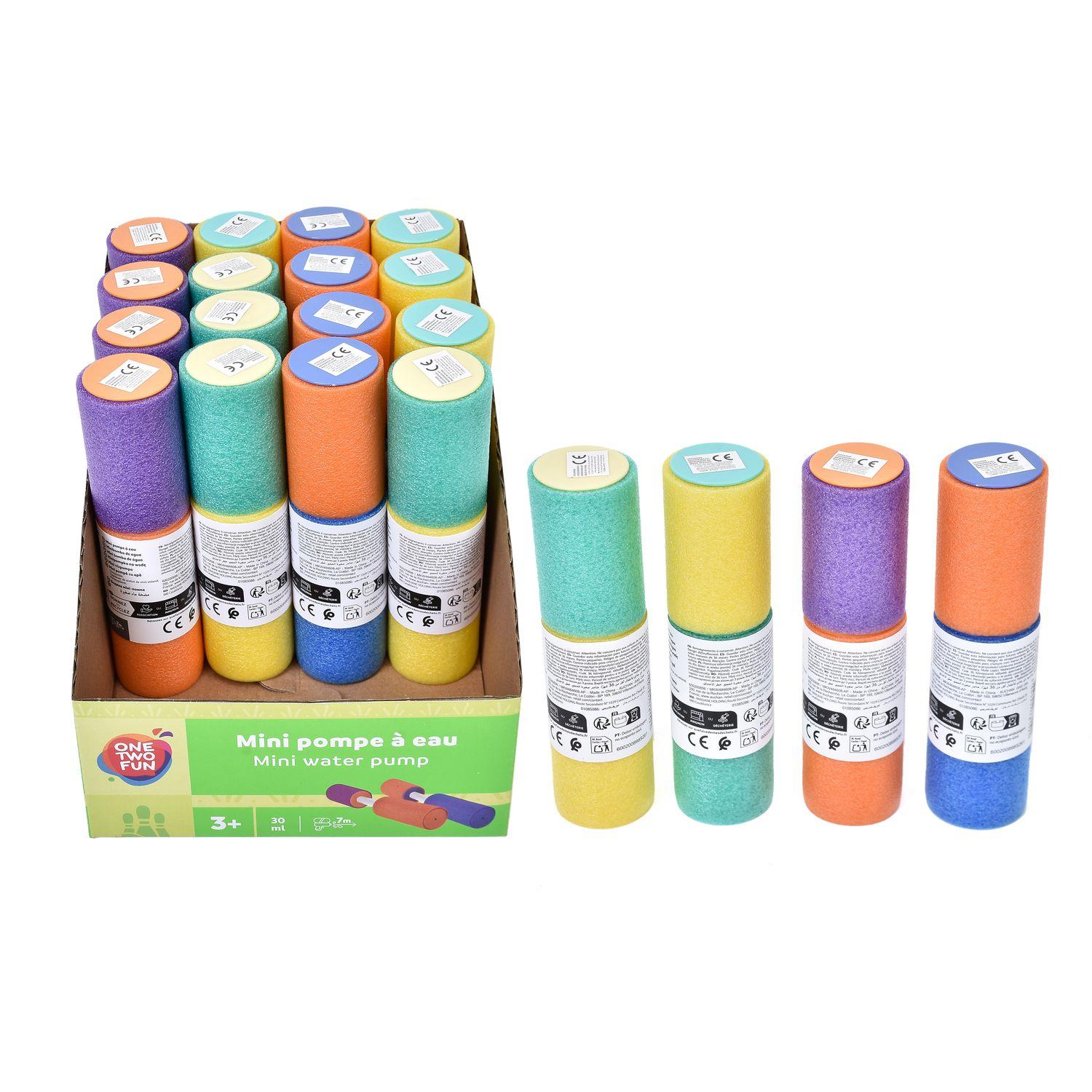 Voir la diapositive 2 : ONE TWO FUN Mini pompe à eau en mousse 15cm