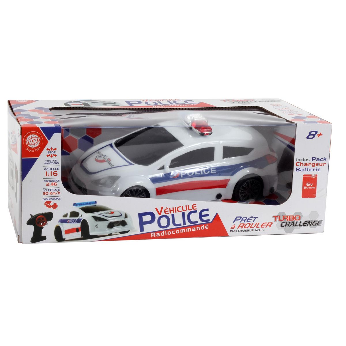 MGM Véhicule RC de la Police 2.4GHZ