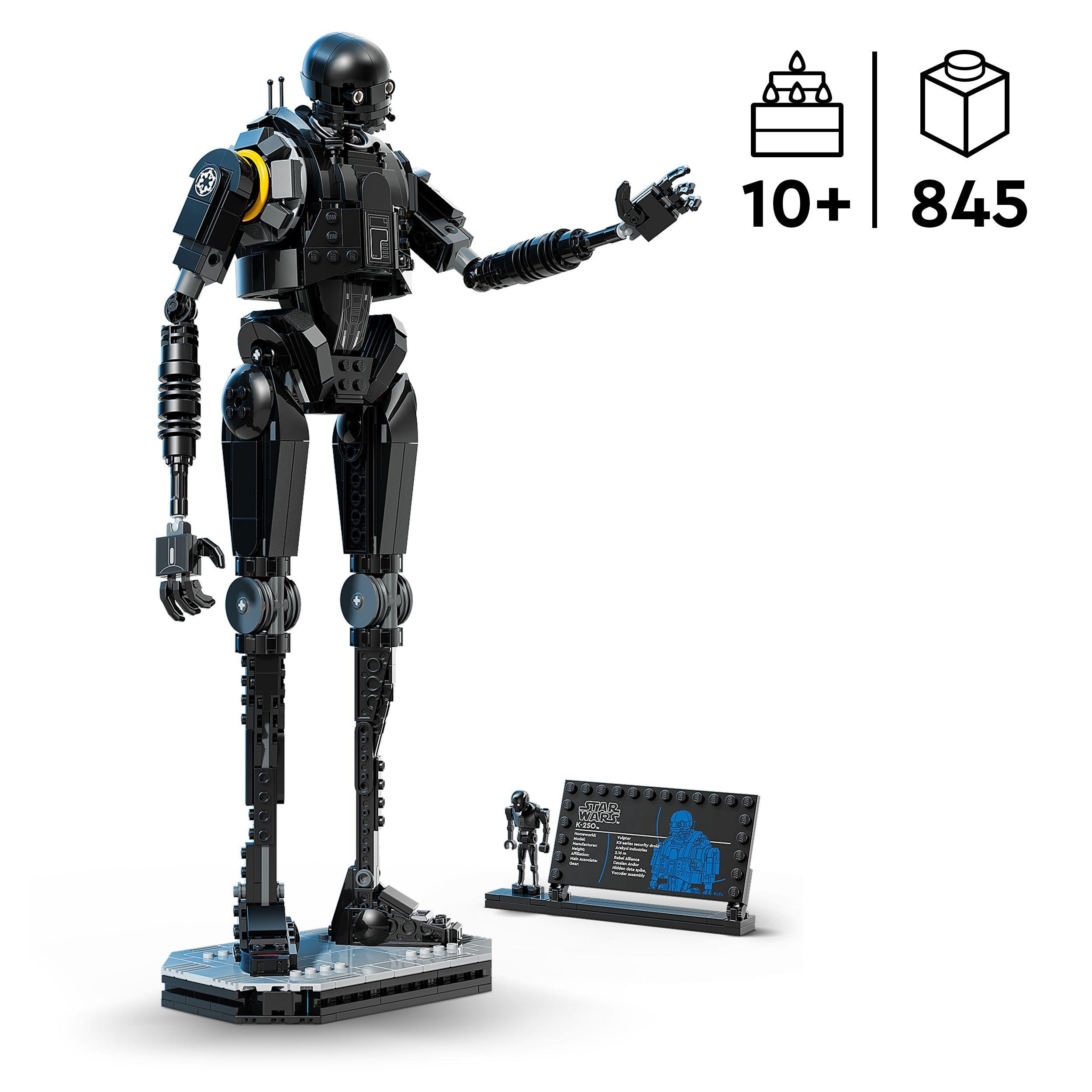 Voir la diapositive 3 : LEGO Star Wars : Andor 75434 K-2SO le Droïde de Sécurité - Jouet pour Garçon dès 10 ans