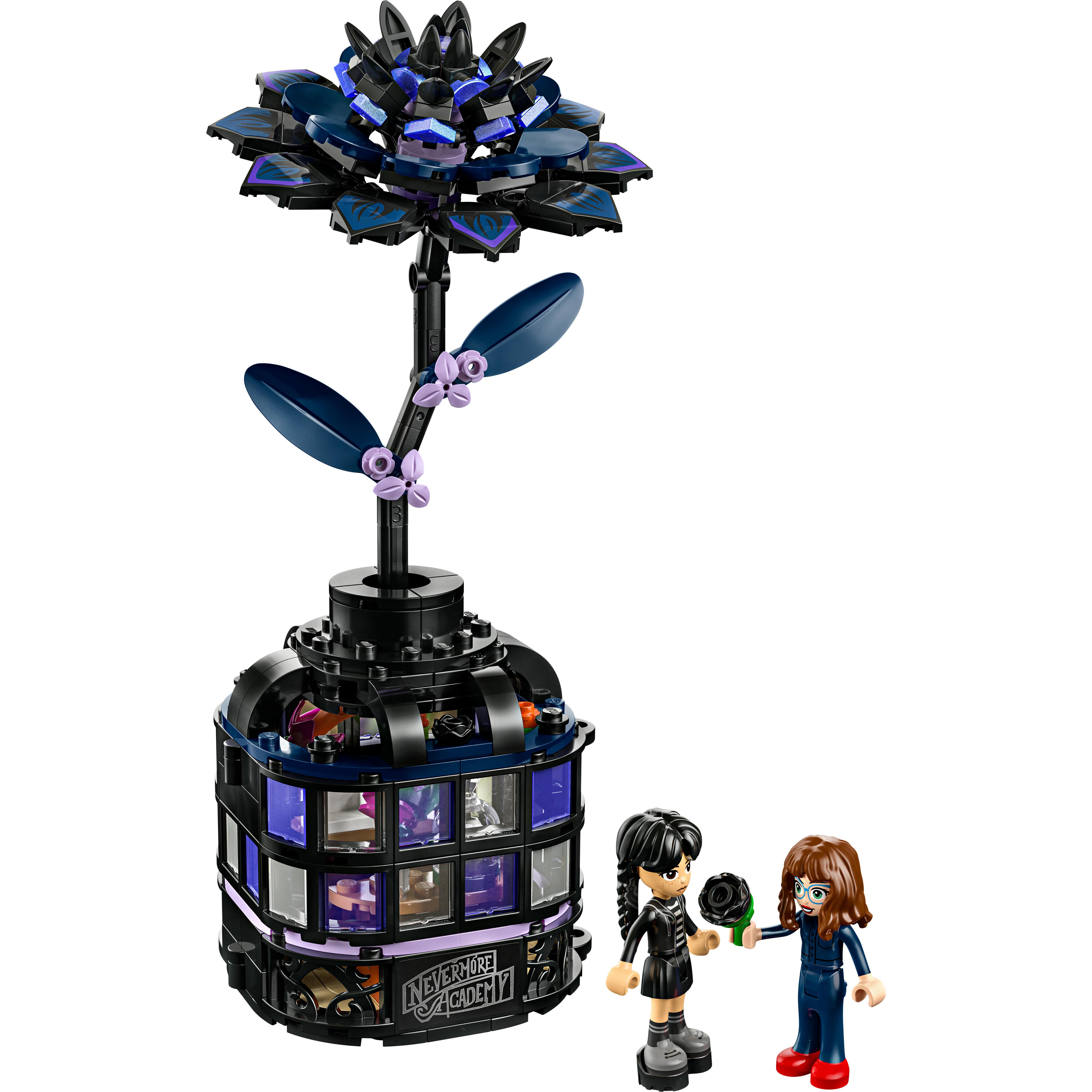 Voir la diapositive 2 : LEGO Mercredi 76784 Le Dahlia Noir - Jeu de Construction dès 9 ans - Fleur Artificielle