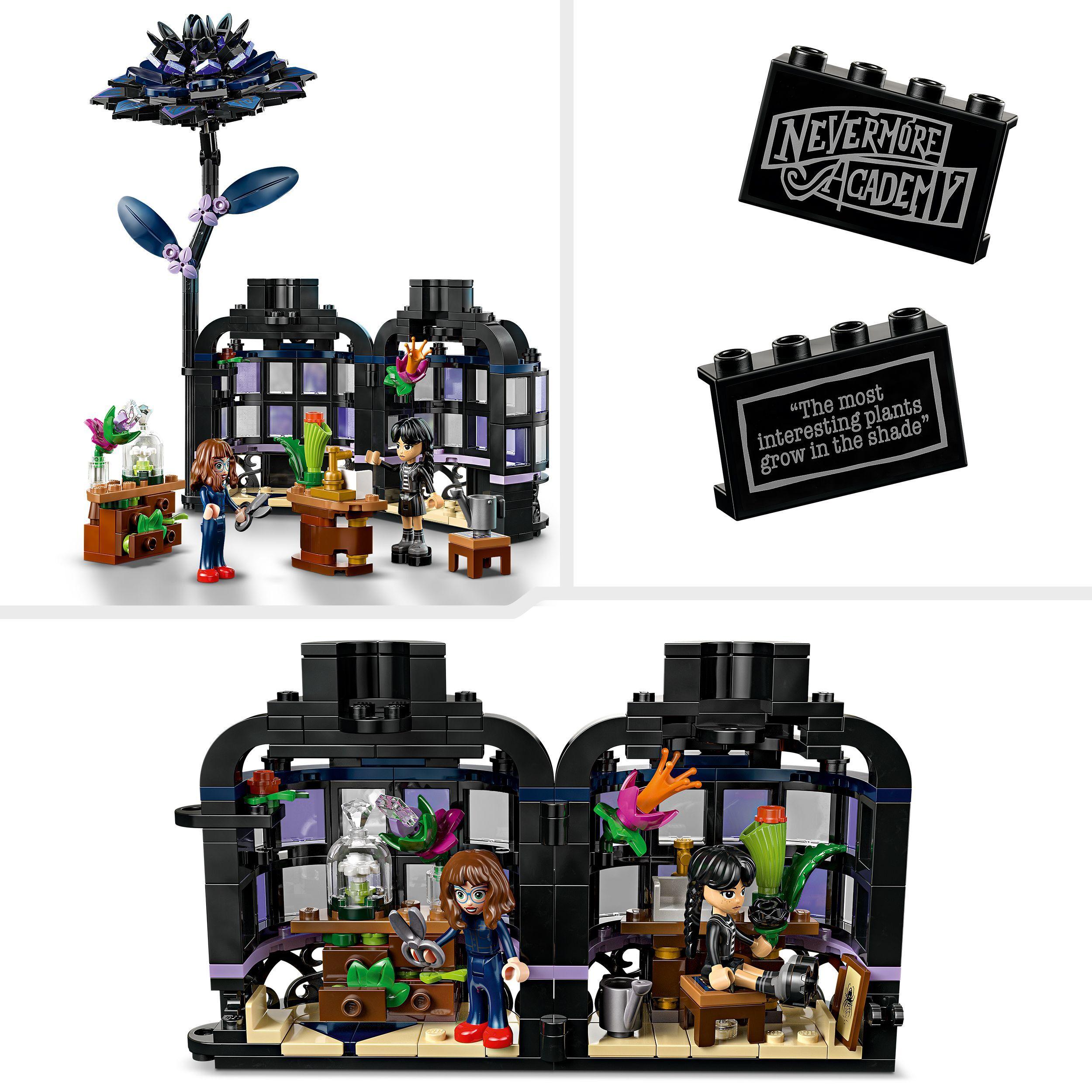 Voir la diapositive 4 : LEGO Mercredi 76784 Le Dahlia Noir - Jeu de Construction dès 9 ans - Fleur Artificielle
