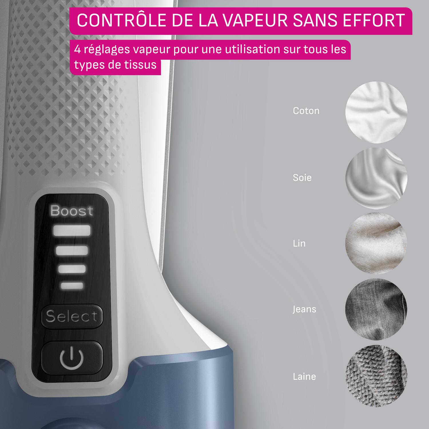 Voir la diapositive 5 : CALOR Défroisseur à main DT8722 - Bleu