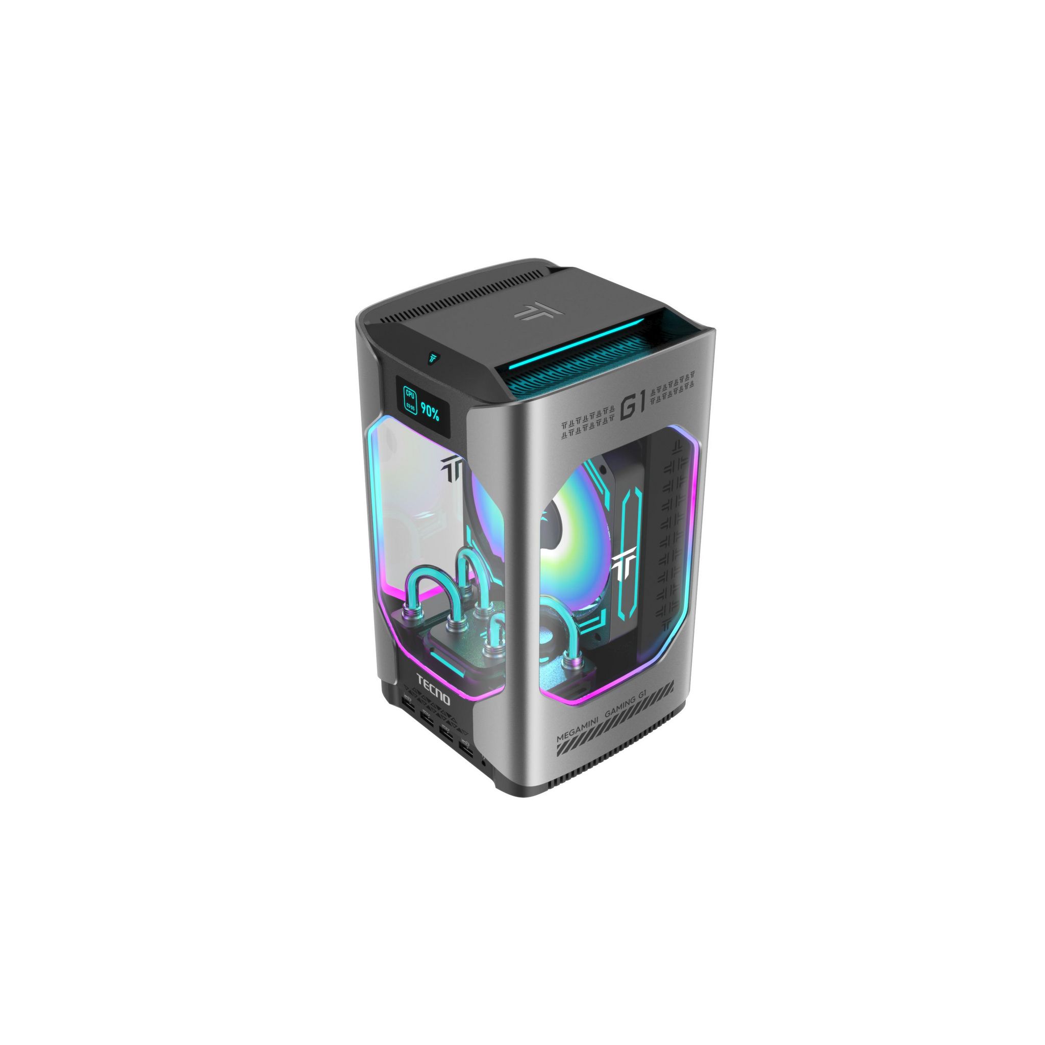 Voir la diapositive 2 : Unite Centrale Gamer Tecno Mega Mini Gaming G1 I7