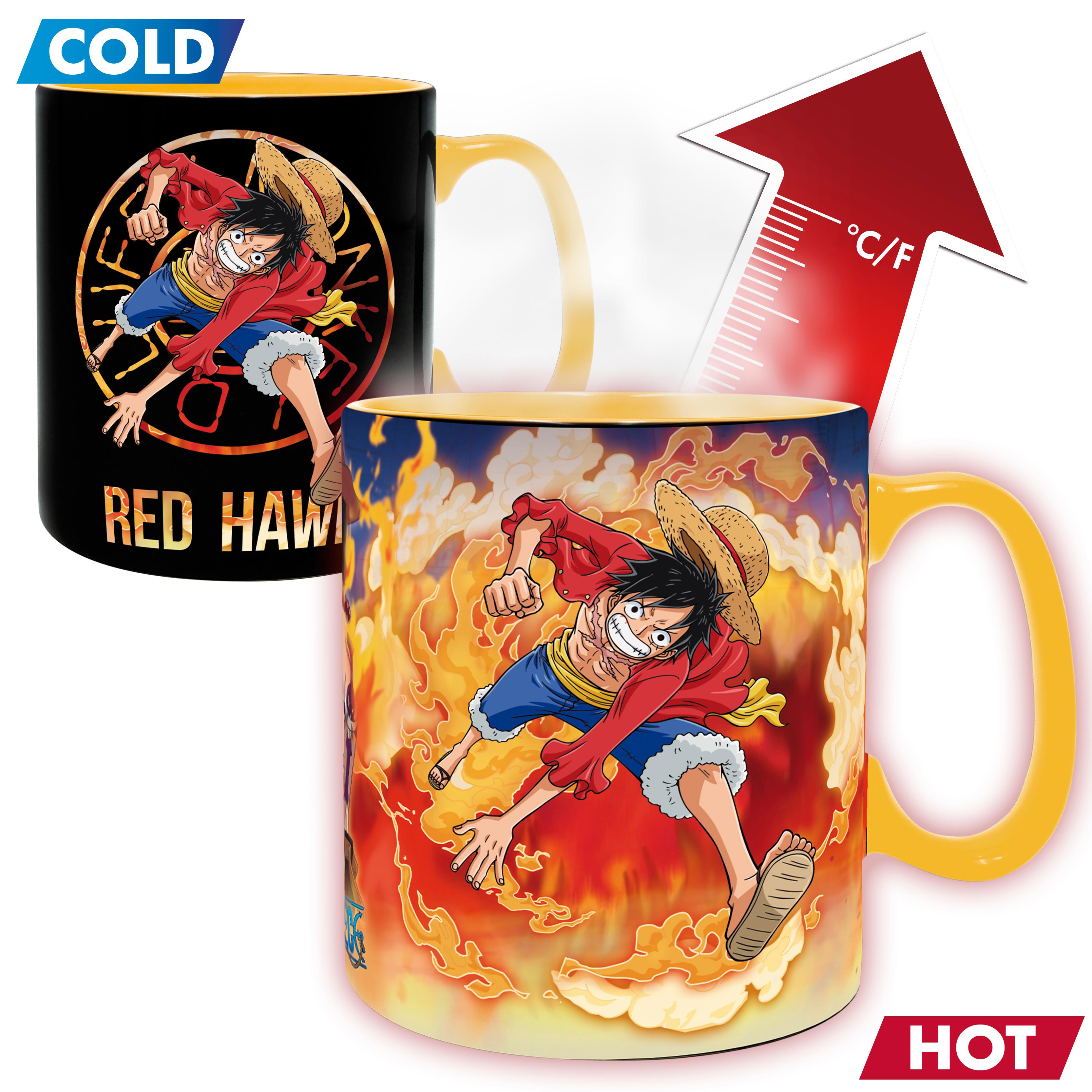 Mug Thermo-réactif Luffy et Sabo - One Piece
