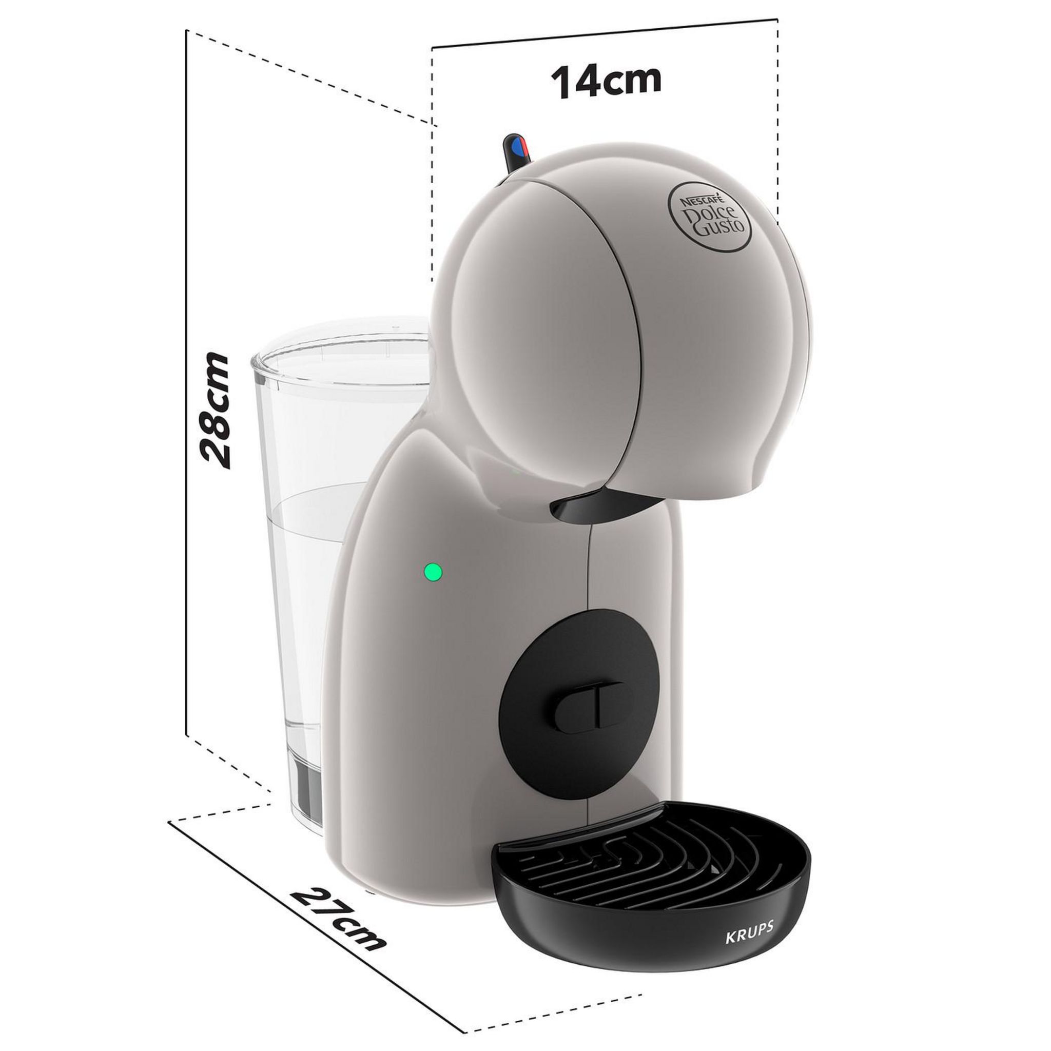 Voir la diapositive 5 : KRUPS Machine expresso Nescafé Dolce Gusto YY5742FD - Taupe