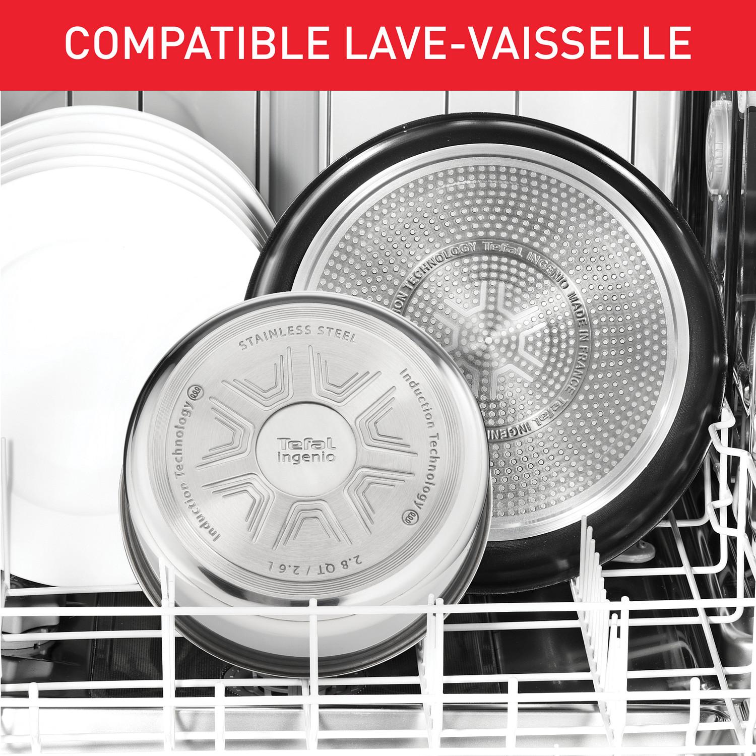 Voir la diapositive 6 : TEFAL Batterie de cuisine 9 Pièces Empilables Inox