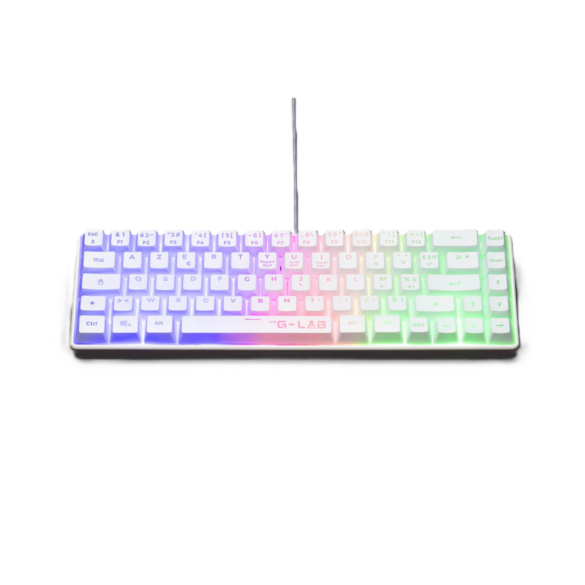Pack Clavier GLAB Keyz Hydrogen - Blanc