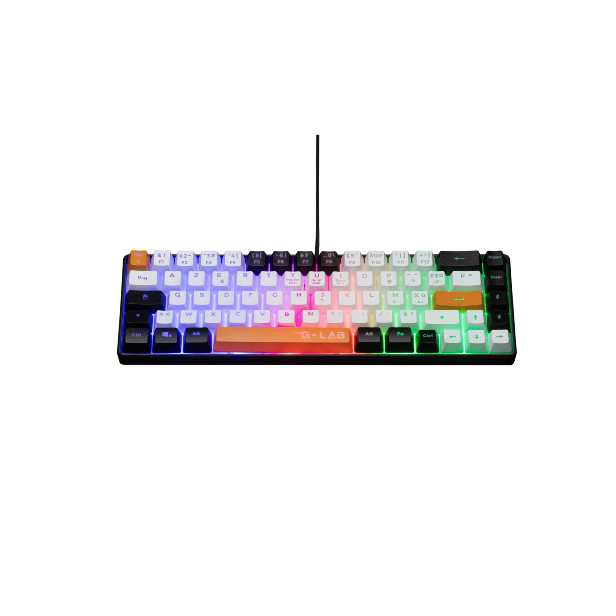 Voir la diapositive 2 : Pack Clavier GLAB Keyz Hydro - Noir et Blanc