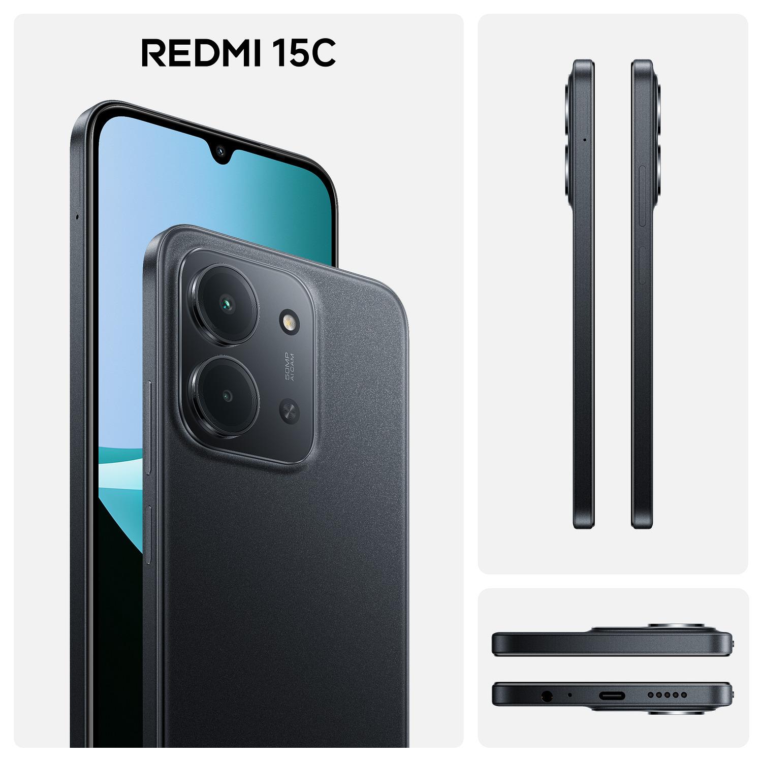 Voir la diapositive 2 : XIAOMI Redmi 15C 256Go - Noir